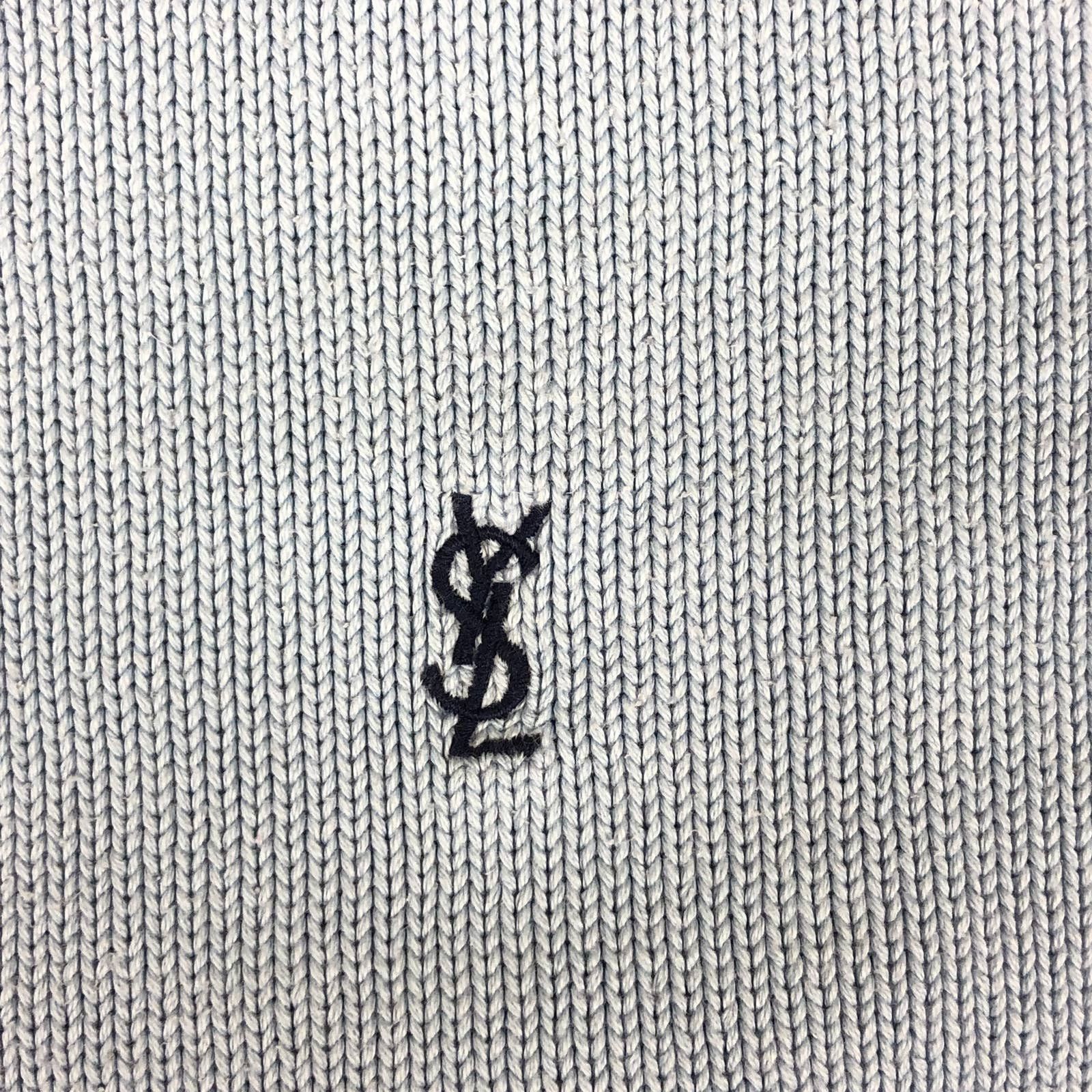 Yves Saint Laurent YSL Sweater Logo Blue Size US L / EU 52-54 / 3 - 3 Thumbnail