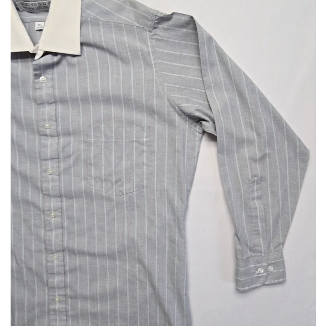 Van Heusen Vintage Van Heusen Shirt Editions Gray Mens Large 15.5 80s Size US L / EU 52-54 / 3 - 2 Thumbnail