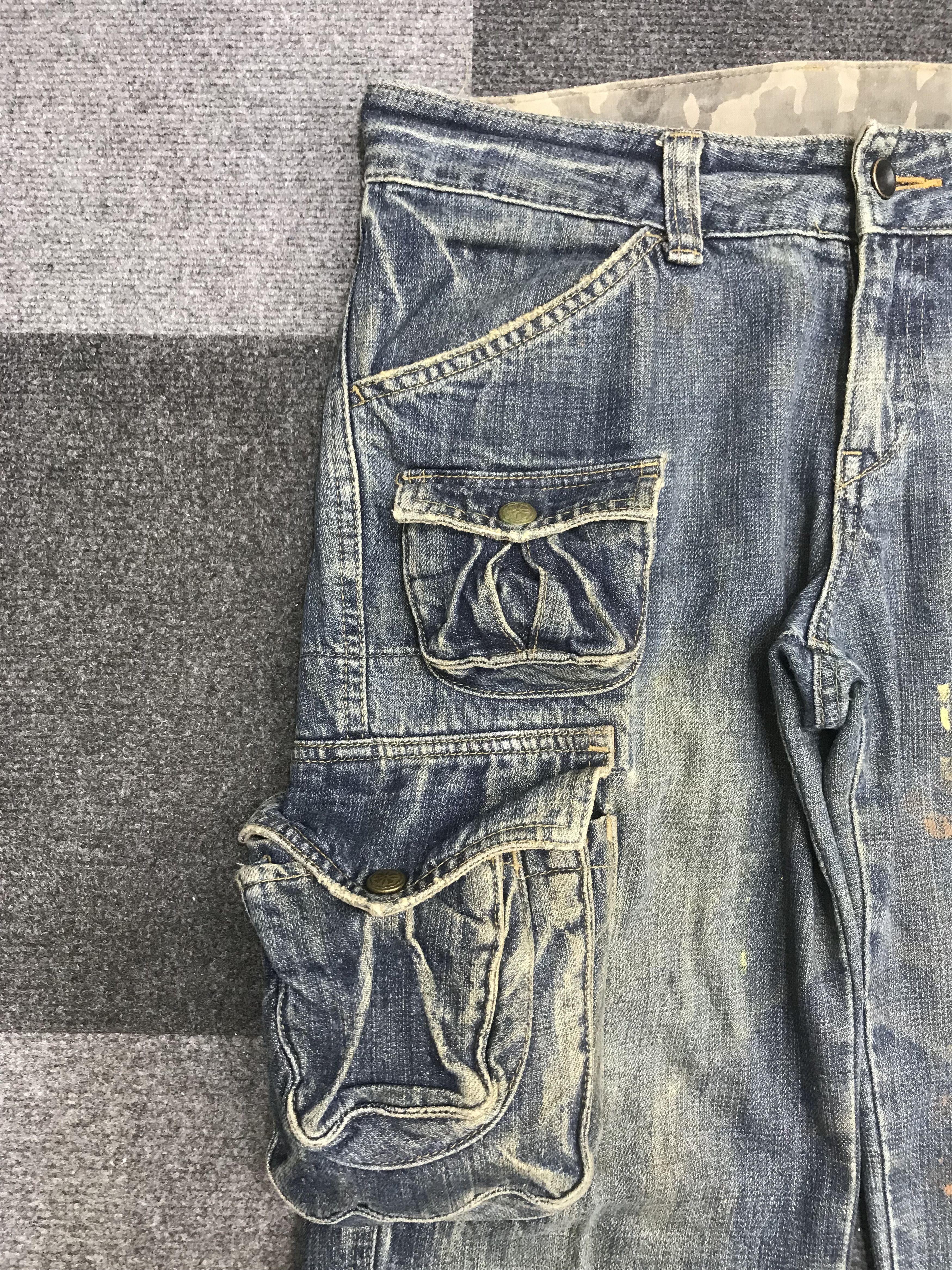 Japanese Brand Flare🔥El BOITE Multi 3D pockets Japan Painter Jeans F1 Size US 32 / EU 48 - 5 Thumbnail