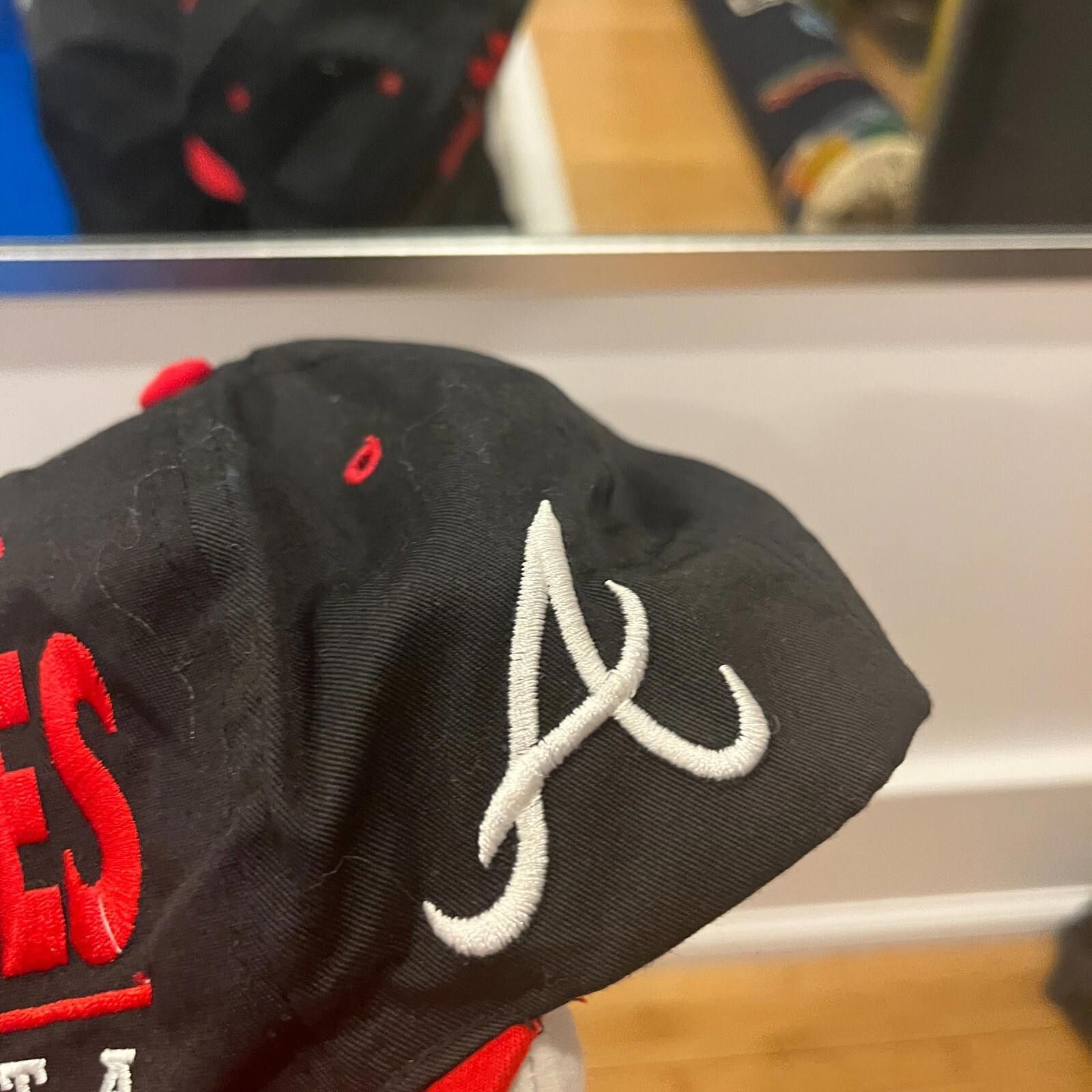 Starter Vintage 90s Atlanta Braves Snapback Hat Clutch Drew Pearson Size ONE SIZE - 3 Thumbnail