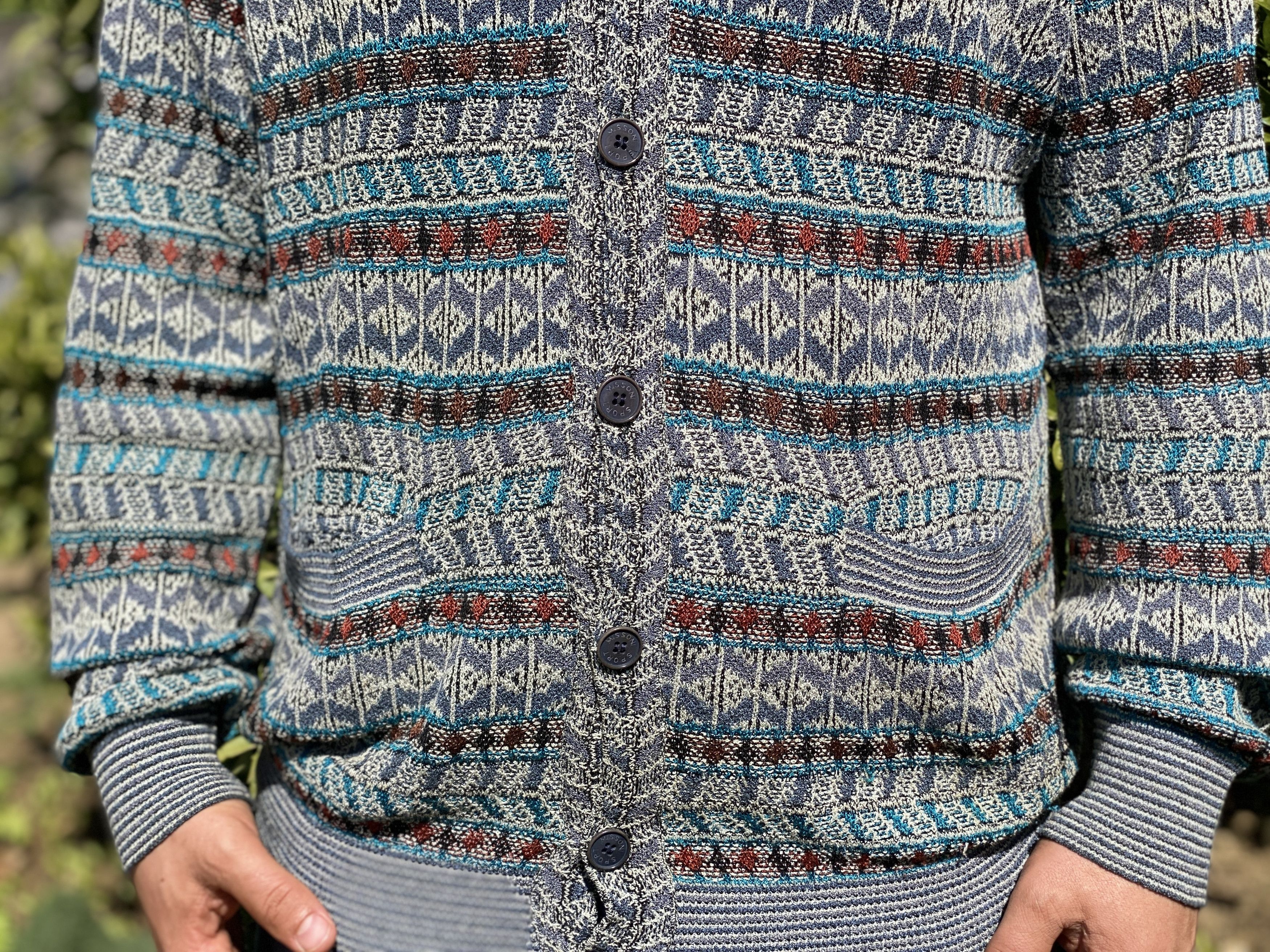 Missoni Missoni 3D Knit Pullover Geometr Retro Size 48 M Jeresy Size US M / EU 48-50 / 2 - 3 Thumbnail