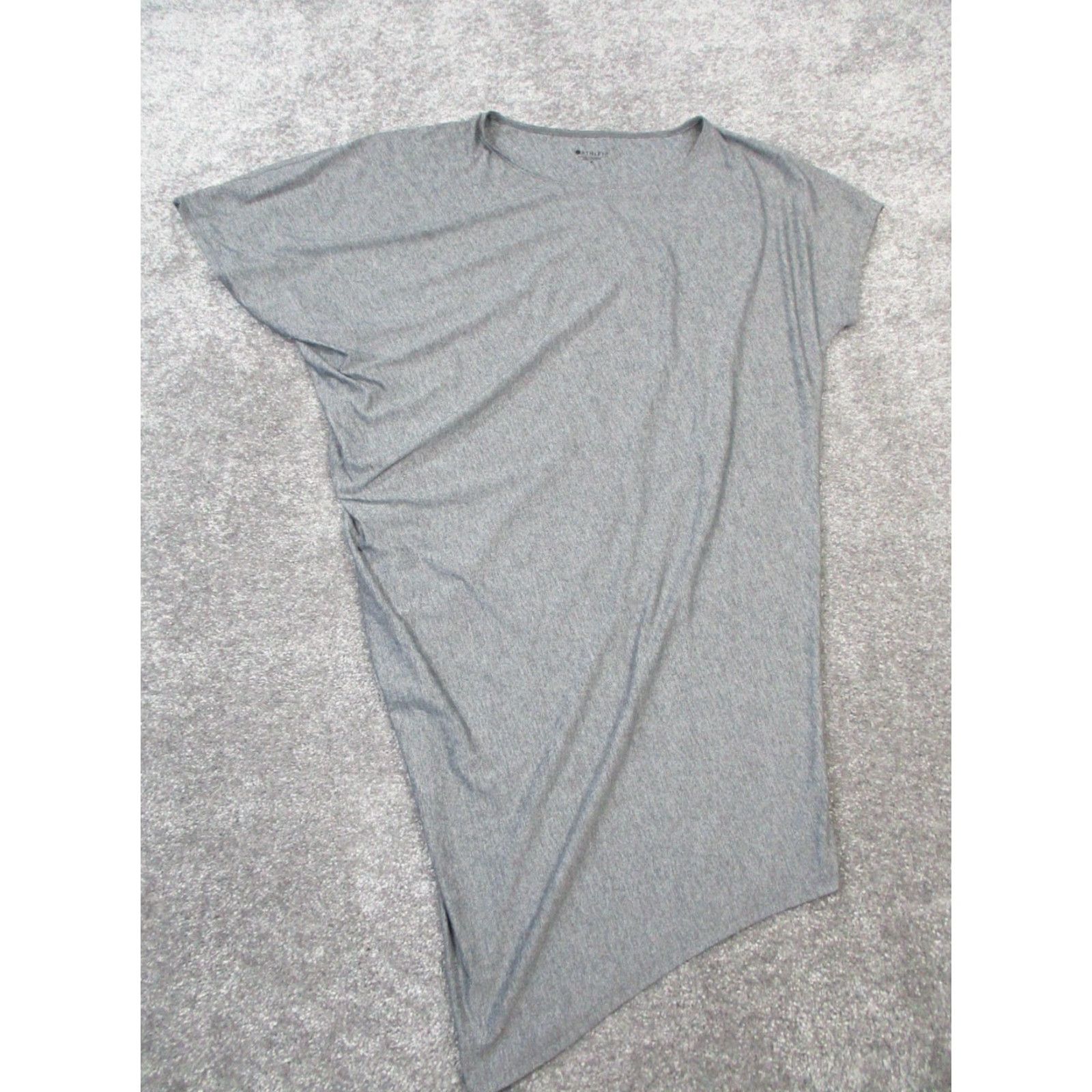 Athleta Athleta Dress Womens Small Gray Assymetrical Wrap Dress Size S / US 4 / IT 40 - 2 Thumbnail