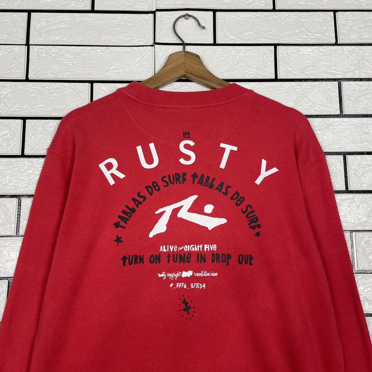 Rusty Rusty Surfing Crewneck Sweatshirt Size US L / EU 52-54 / 3 - 8 Thumbnail