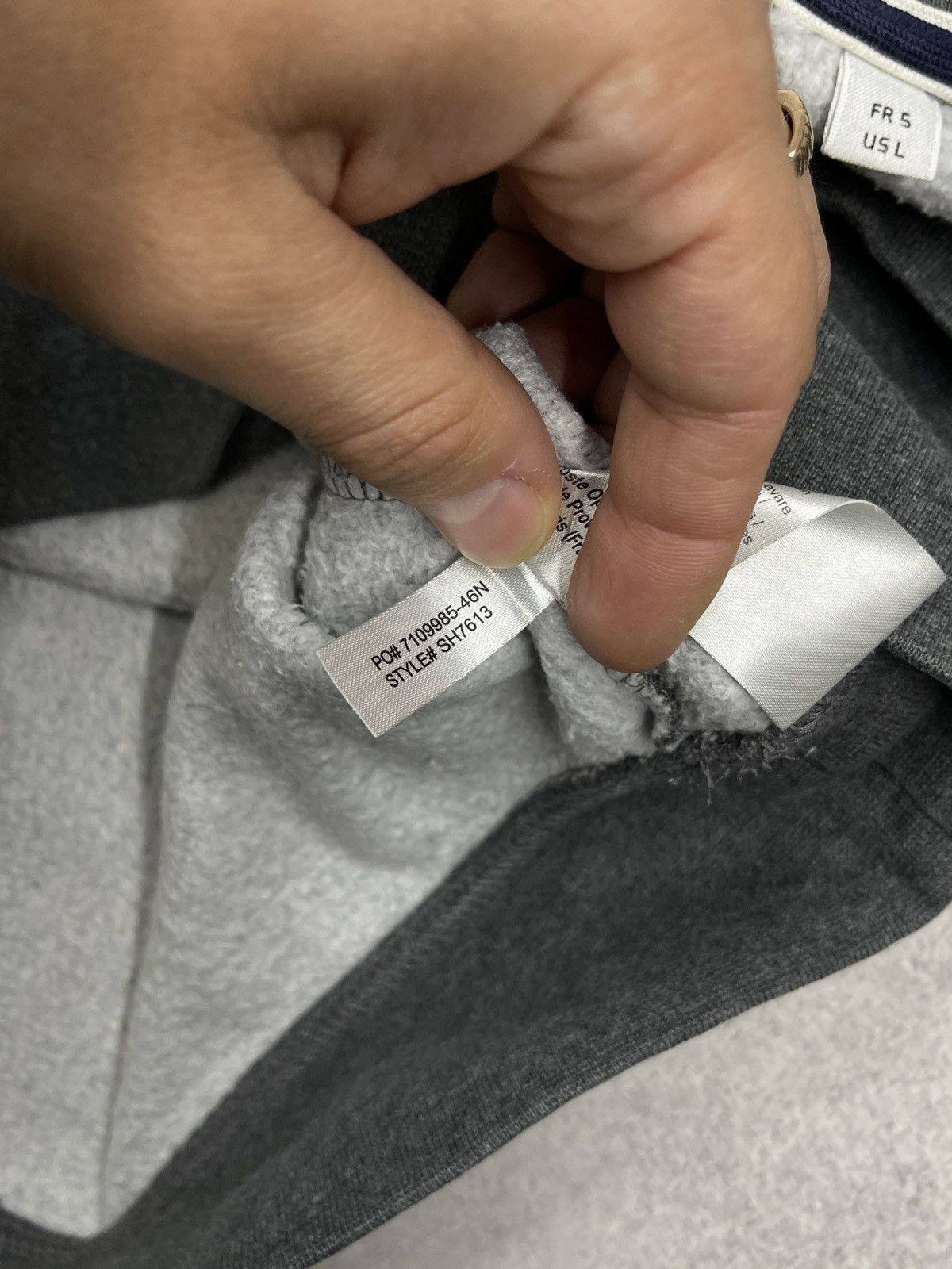 Lacoste Mens Lacoste Crew Sweatshirt Grey Size L Size US L / EU 52-54 / 3 - 7 Thumbnail
