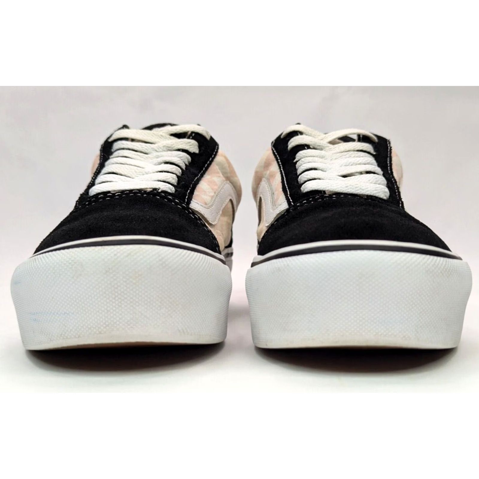 Vans VANS Checker Pink & Black Suede Low Top Sneaker Shoe Women 7 Lace Up Cap Toe, Vans Old Skool, Sneaker, 2021, Redefined Fit Size M / US 6-8 / IT 42-44 - 2 Thumbnail