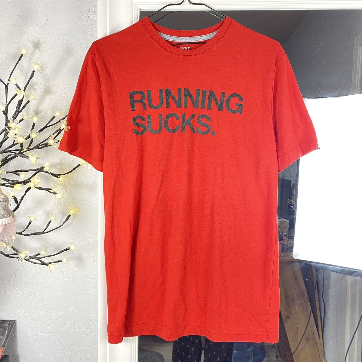 Nike × Vintage Running Sucks T | Grailed