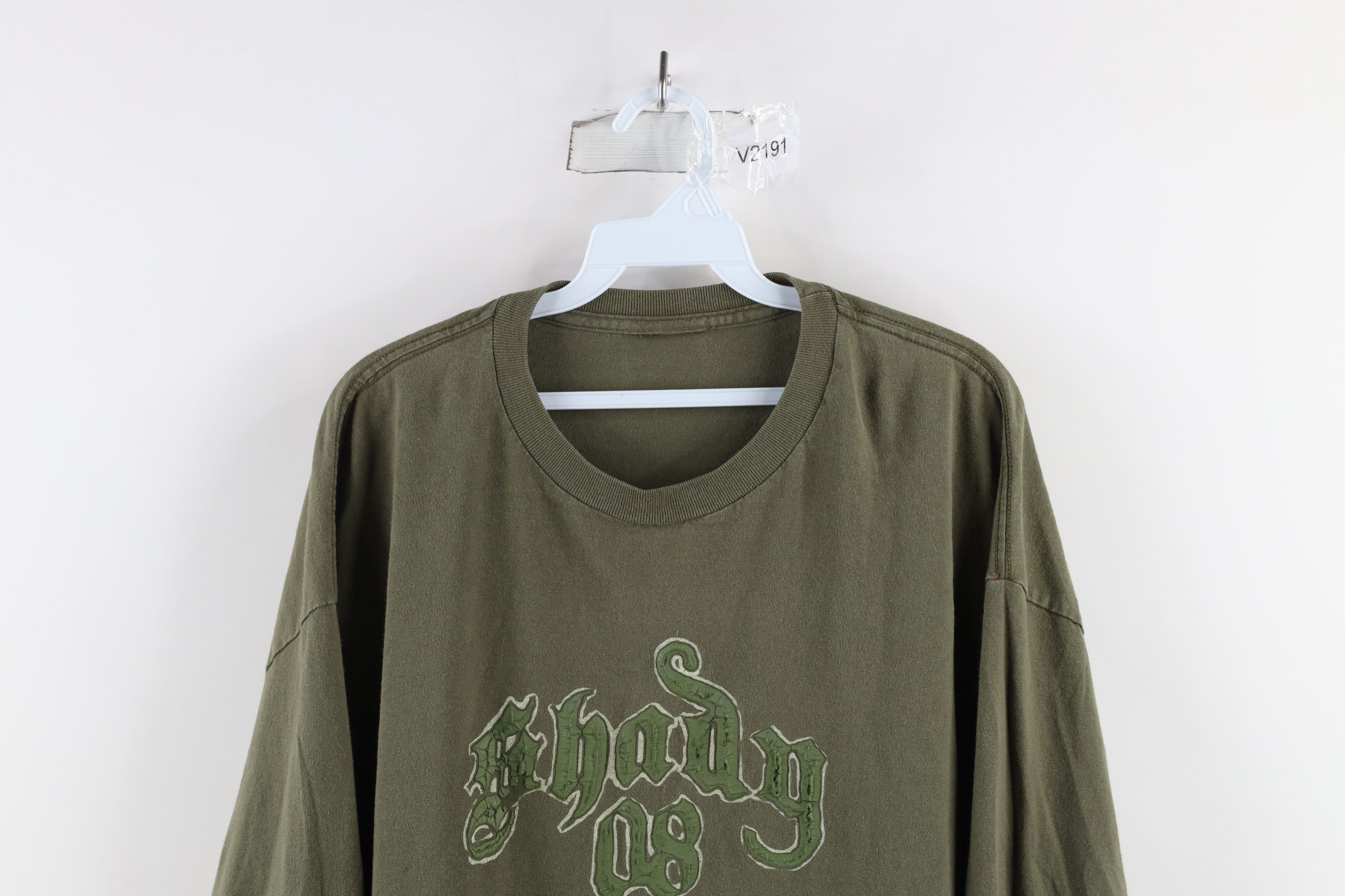 Vintage Vintage Y2K Slim Shady Eminem Long Sleeve T-Shirt Green Size US XXL / EU 58 / 5 - 2 Thumbnail