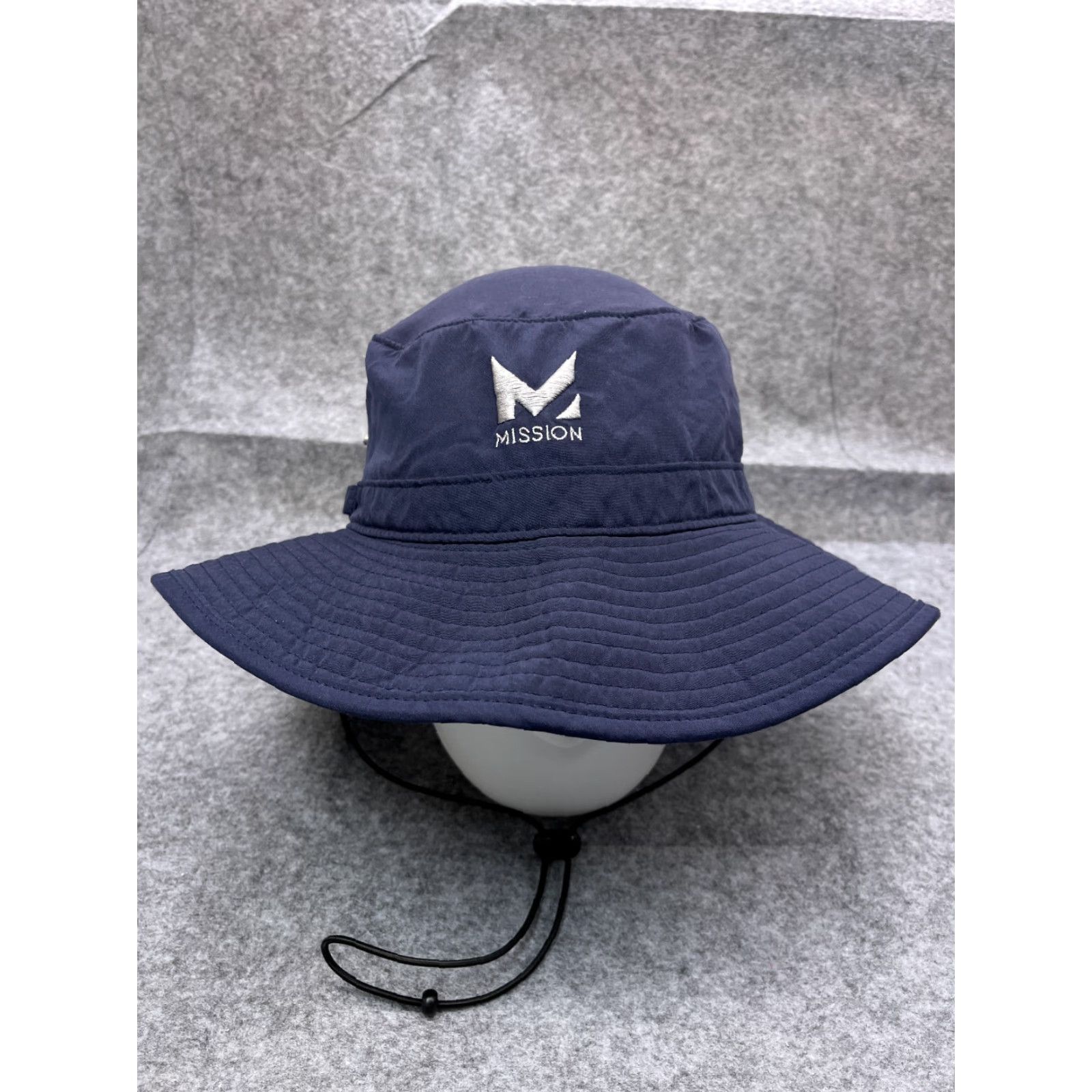 Commission Mission Bucket Hat Adult One Size Blue Camouflage Polyester Spandex Fish Hike Camp Size ONE SIZE - 2 Thumbnail