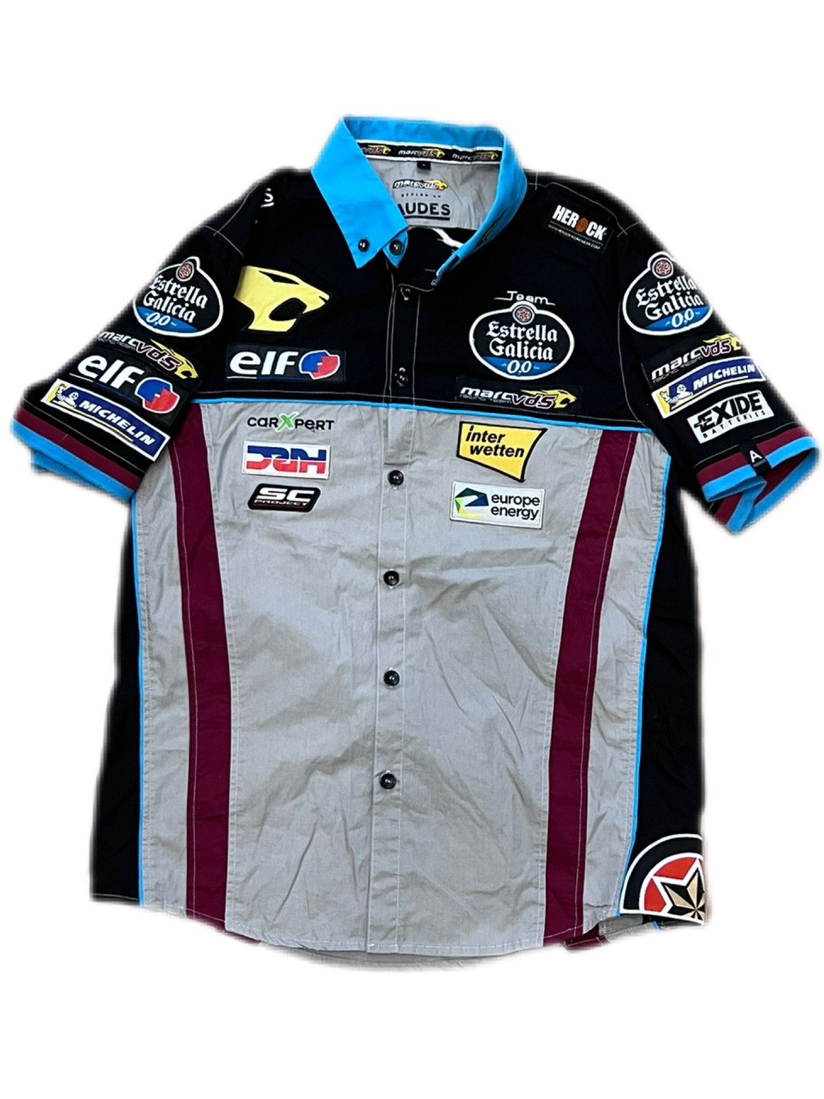 Vintage Official Marc Vds Moto Racing Team Mens Shirt Polo Size S Size US S / EU 44-46 / 1 - 1 Thumbnail