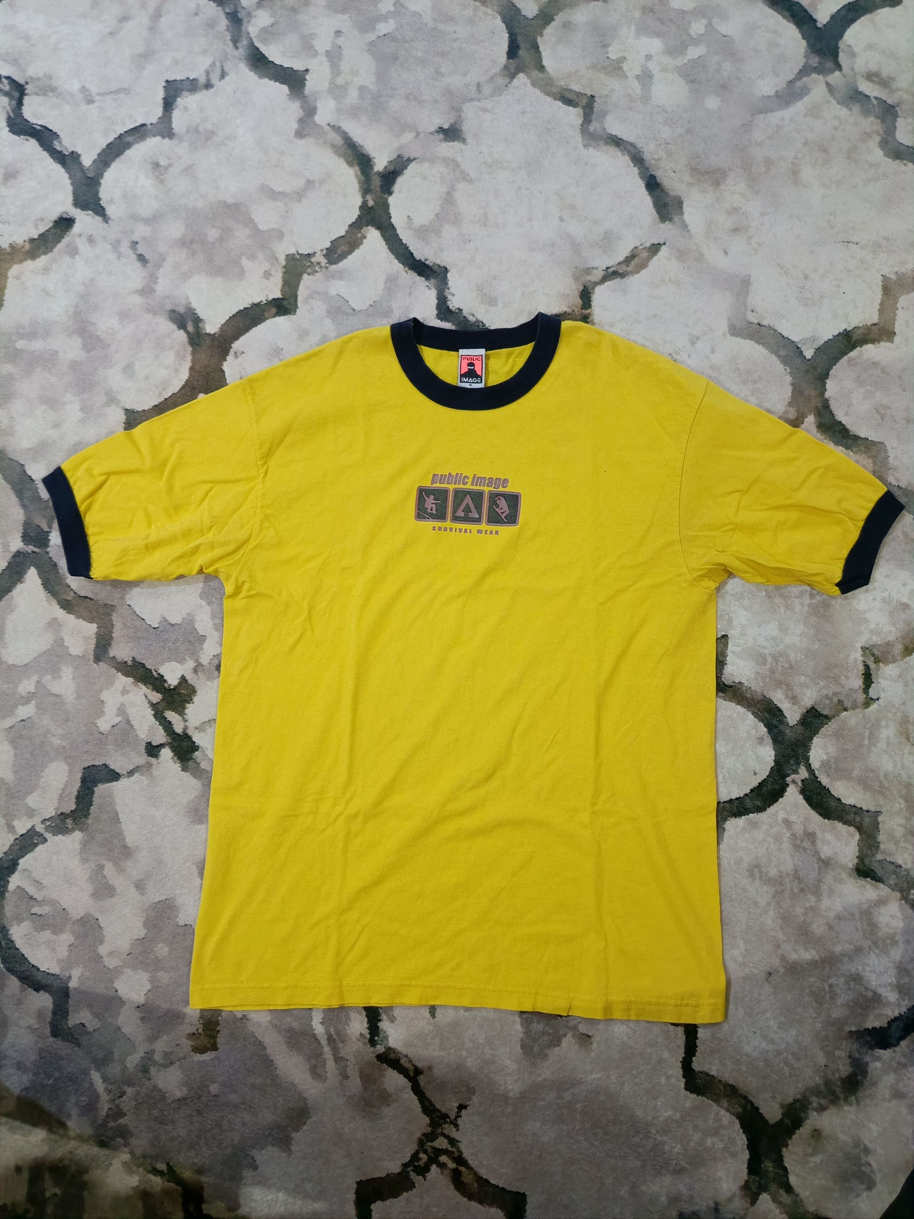Vintage Vintage 90's ringer Public Image Clothing Skate brand Size US XL / EU 56 / 4 - 6 Thumbnail
