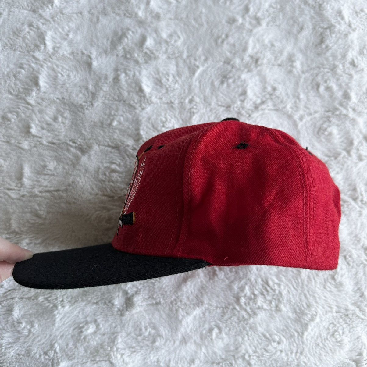 Starter Vintage Chicago Blackhawks Snapback Hat Red Starter Wool NHL Size ONE SIZE - 4 Thumbnail