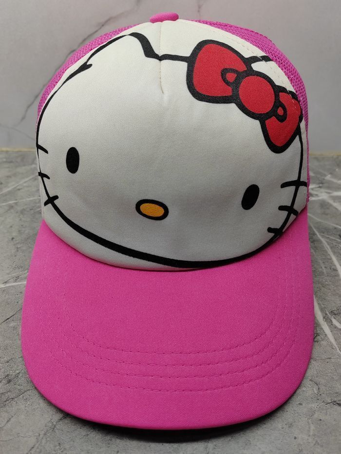 Fubu Vintage Hello Kitty x Fubu Trucker Cap Hat Size ONE SIZE - 2 Thumbnail