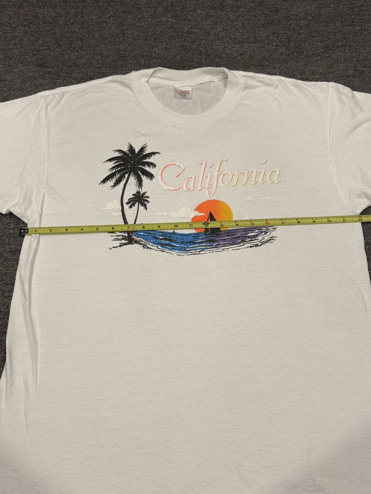 Vintage Vintage 80s Single Stitch California Graphic T Size US XL / EU 56 / 4 - 7 Thumbnail