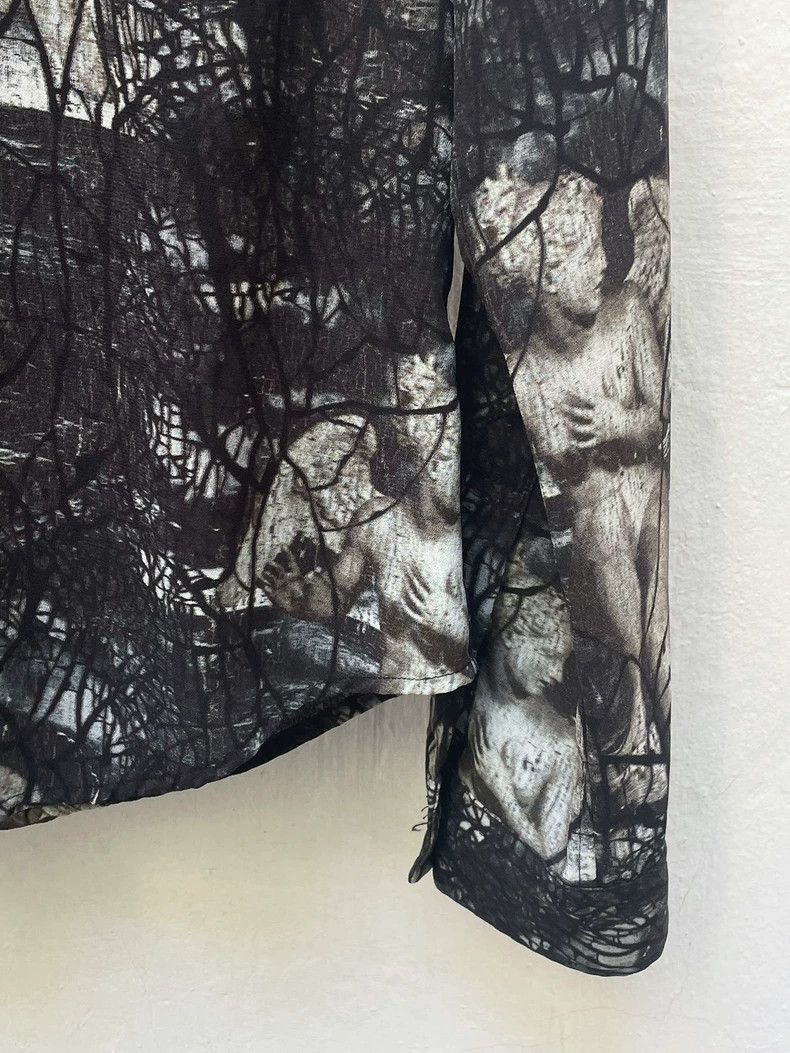 Jean Paul Gaultier Jean Paul Gaultier 99SS Fallen Angel Statue Mesh Shirt 2504 Size US XXS / EU 40 - 8 Thumbnail