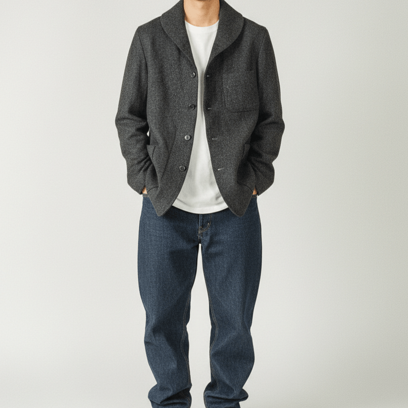 SHIPS Ships Japan Wool Light Jacket Button On Coat Outerwear Size US L / EU 52-54 / 3 - 1 Thumbnail