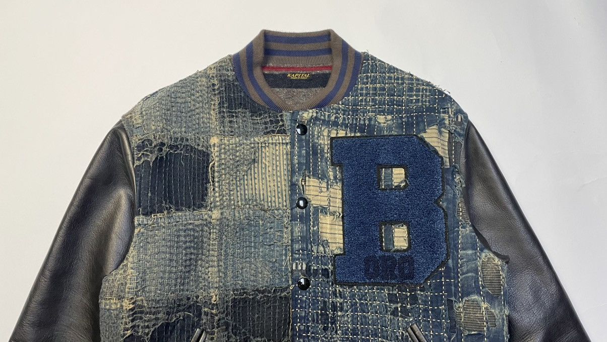 Kapital Boro Sashiko Bomber Jacket Size US M / EU 48-50 / 2 - 2 Thumbnail
