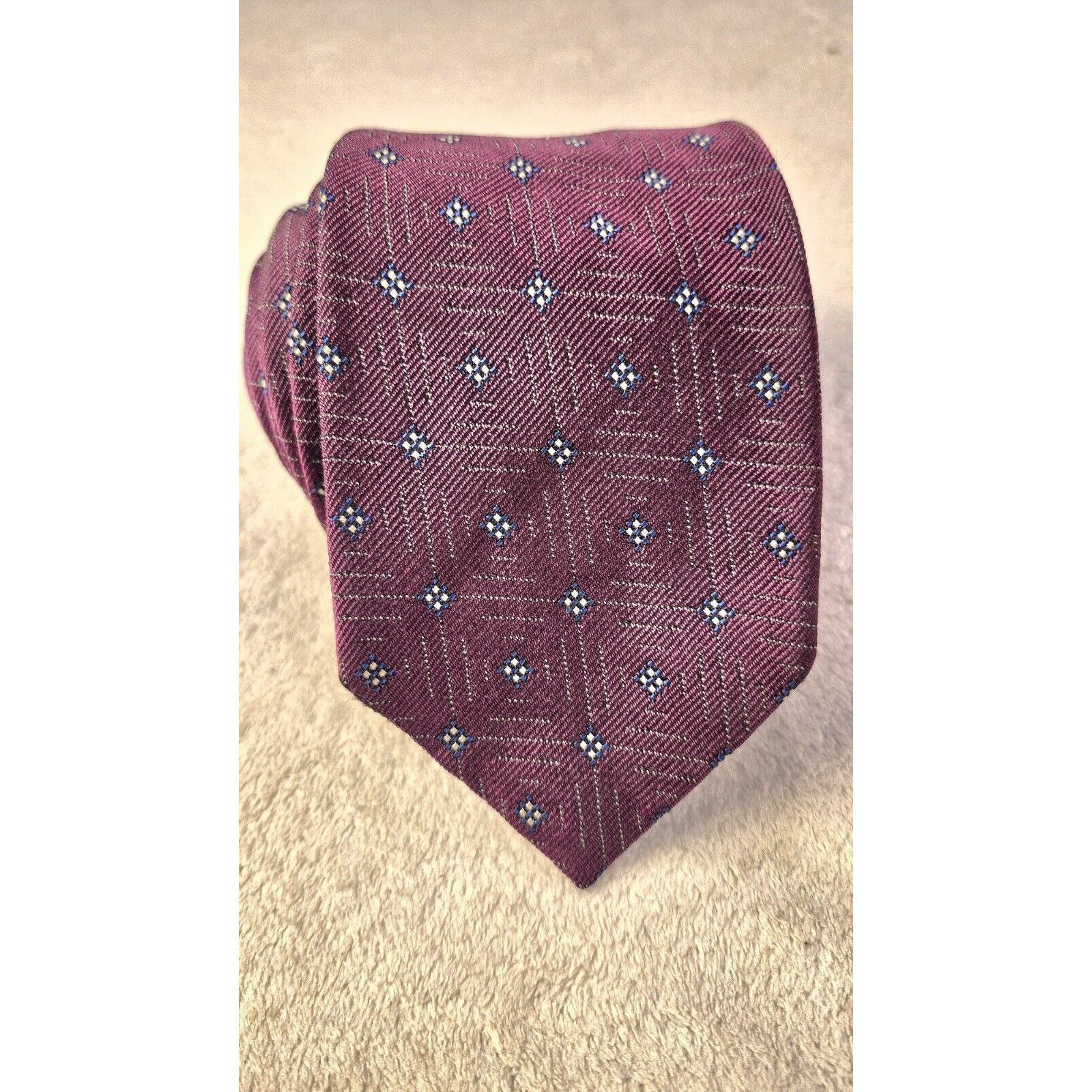 Polo Ralph Lauren Vintage Polo Ralph Lauren Silk Tie Red Geometric Necktie Size ONE SIZE - 2 Thumbnail