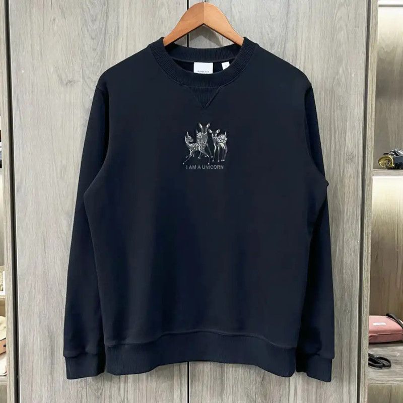 Burberry Burberry Black Cotton Men's Sweatshirt Size US S / EU 44-46 / 1 - 1 Thumbnail