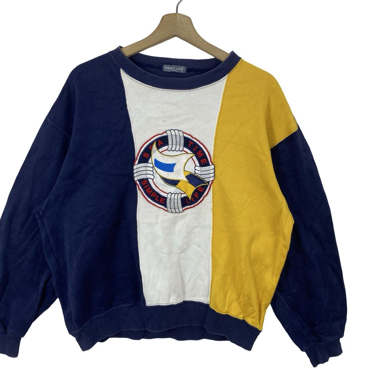 Vintage Vintage SIMPLE LIFE Sweatshirt LEmbroidered Logo Crewneck Size US L / EU 52-54 / 3 - 5 Thumbnail