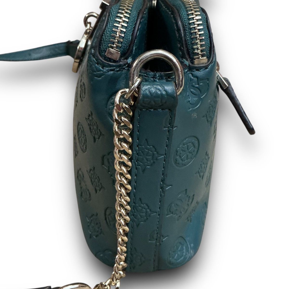 Guess Y2K Vintage Guess Teal Double Zip Crossbody Bag Size ONE SIZE - 3 Thumbnail