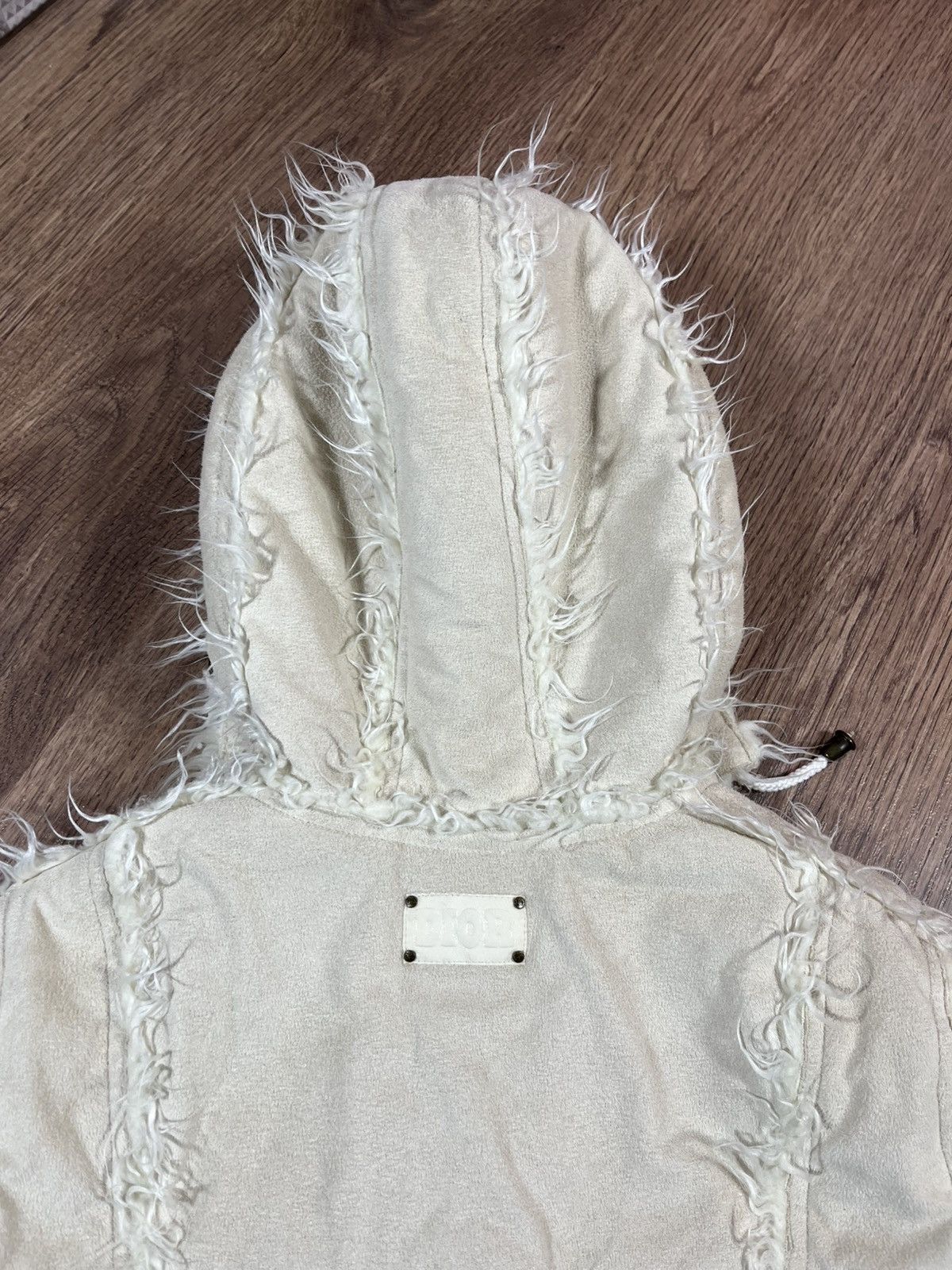 Dior Christian Dior Hooded Shearling Style Coat Off White M Size S / US 4 / IT 40 - 17 Thumbnail