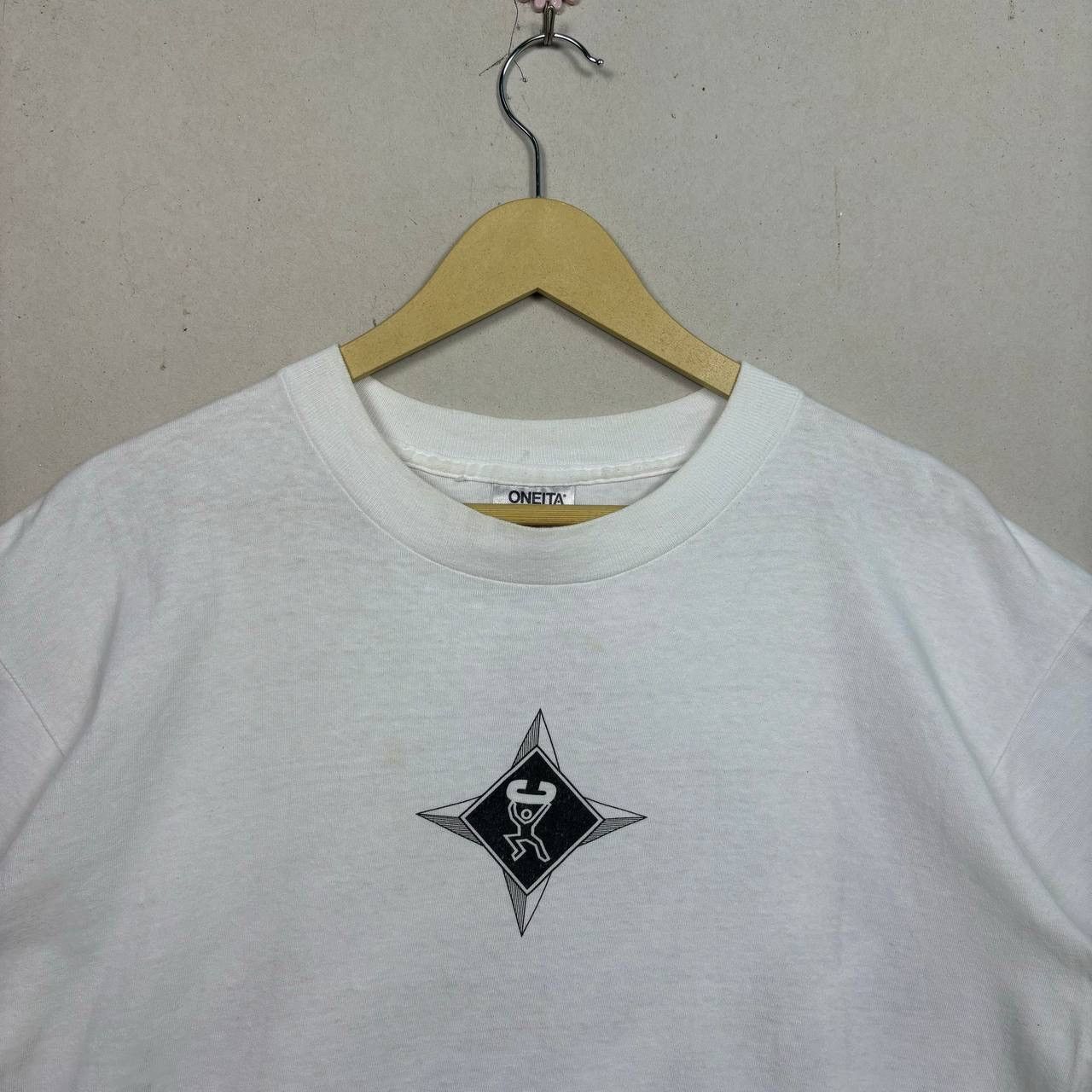 Vintage Vtg 90s Oneita “CLINT” Box Logo XL Single Stitch Streetwear Size US XL / EU 56 / 4 - 3 Thumbnail