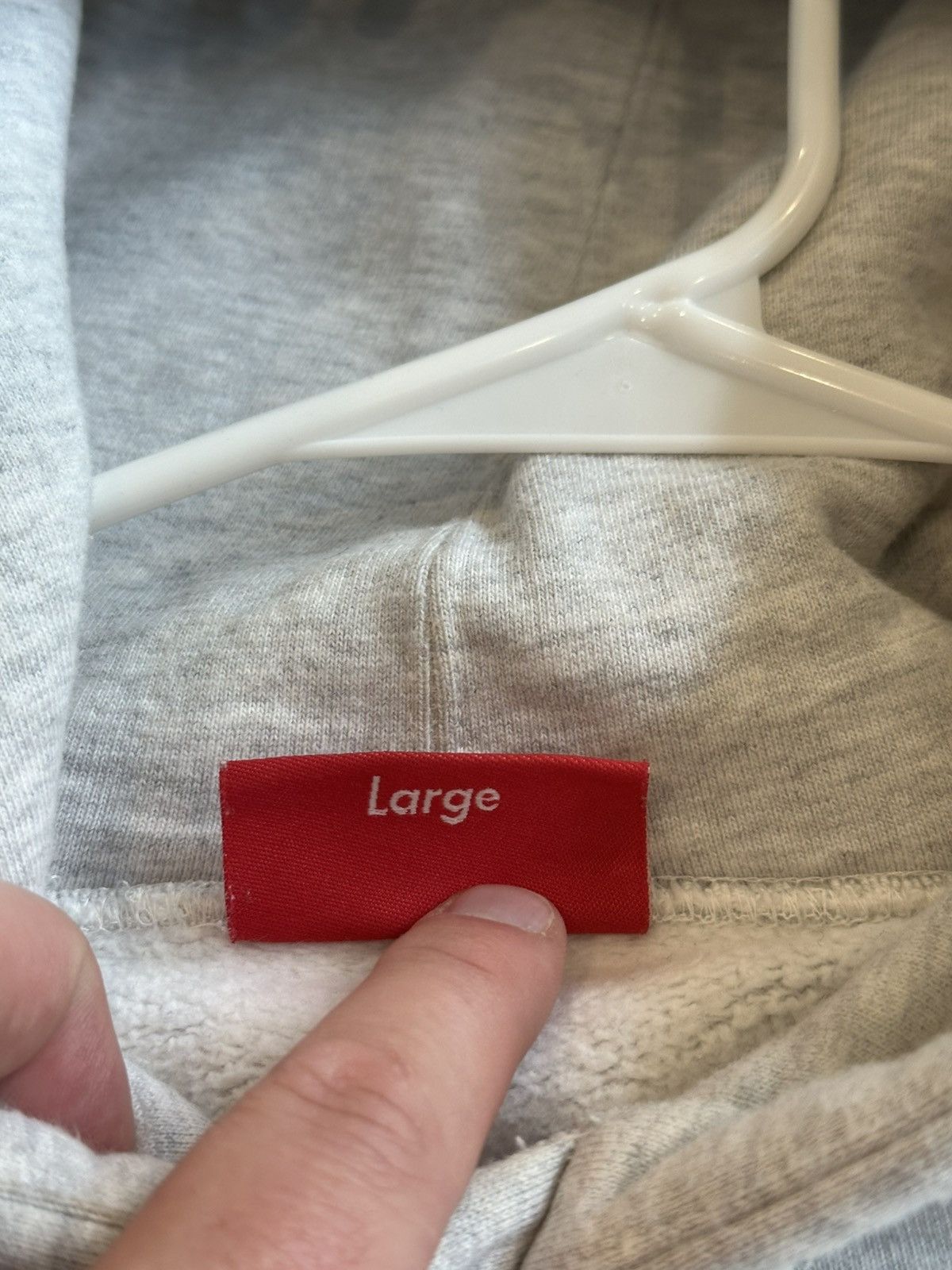 Supreme Supreme Embroidered S Hooded Sweatshirt Ash Grey Size Large Size US L / EU 52-54 / 3 - 5 Thumbnail
