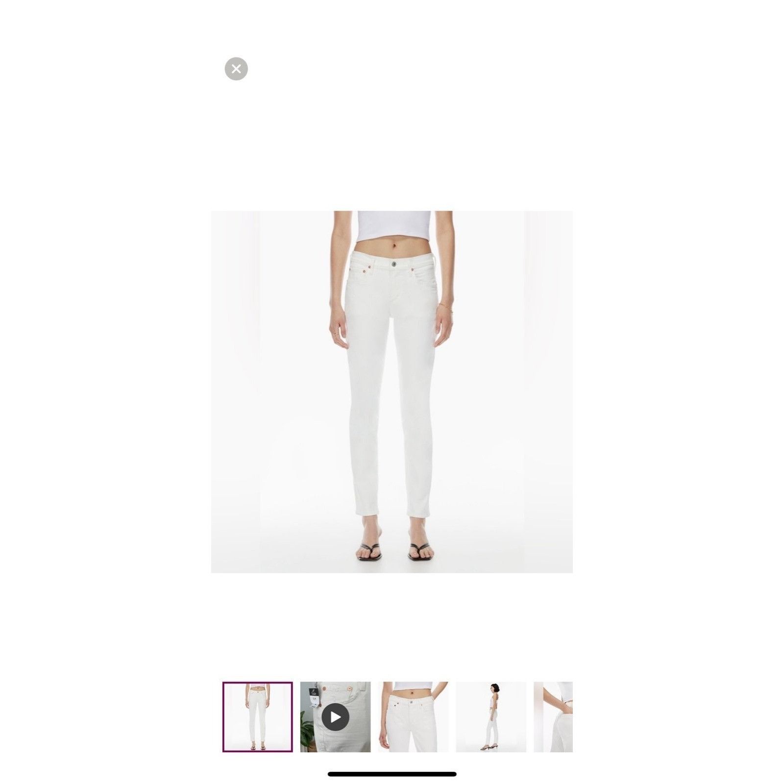 Citizens Of Humanity Citizens of Humanity Inga Jeans in Frappe Skinny Low/ Mid Ri Size 25" / US 0 / IT 36 - 2 Thumbnail