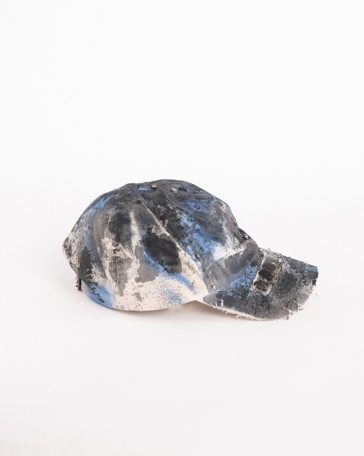 Vuori ASTROBOI* x Vuori 'Black & Blue' Distressed Pierced Hat Size ONE SIZE - 6 Thumbnail