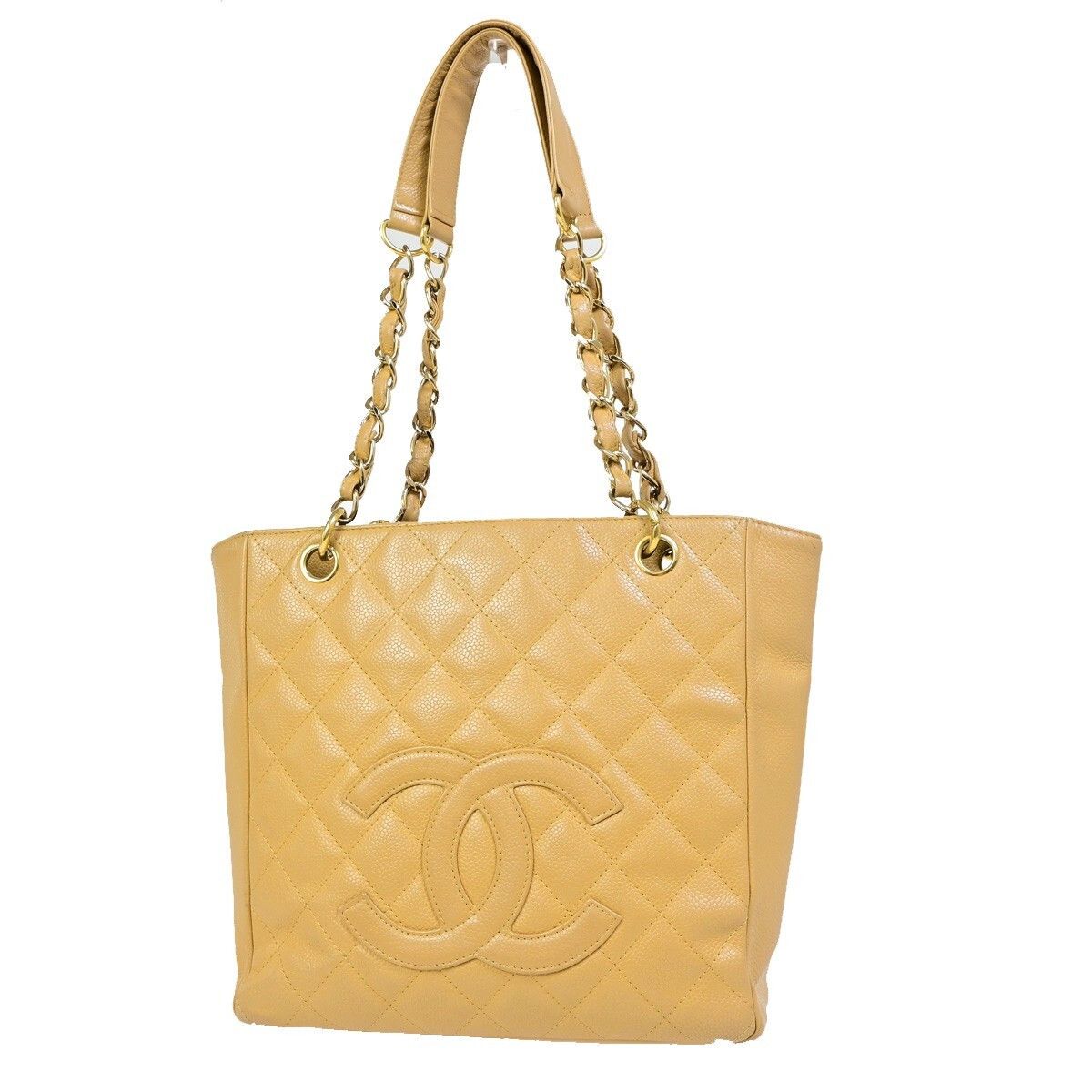 Chanel Chanel Petite Shopping Tote Quilted Caviar Size ONE SIZE - 1 Thumbnail