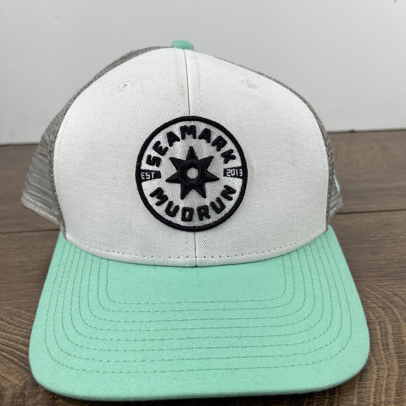 Other Seamark Mudrun Hat Seamark Mud Run White Adjustable Hat Snap Size ONE SIZE - 4 Thumbnail