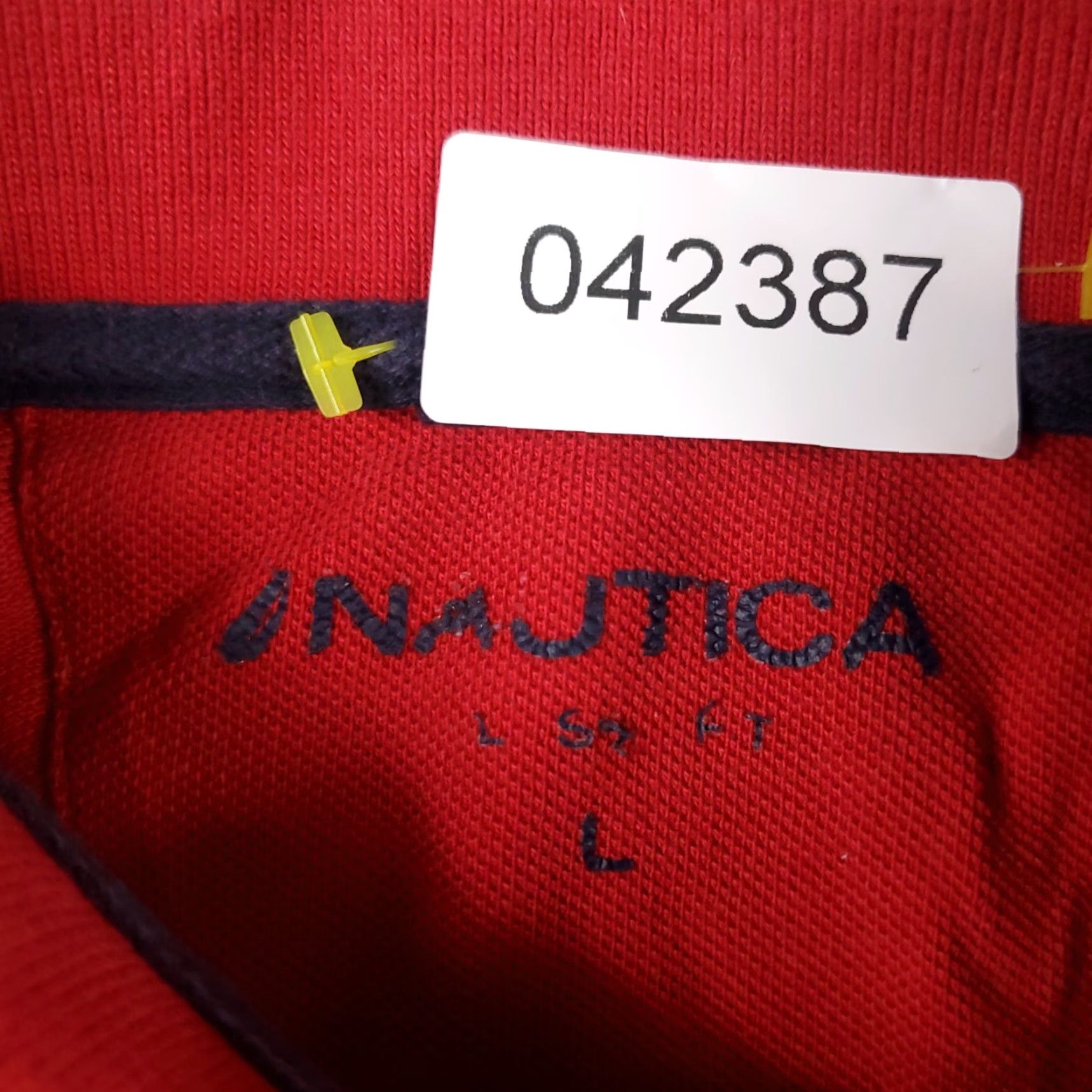 Nautica Nautica Polo Shirt Mens Large Red Golf Casual Short Sleeve Adult Size US L / EU 52-54 / 3 - 7 Thumbnail