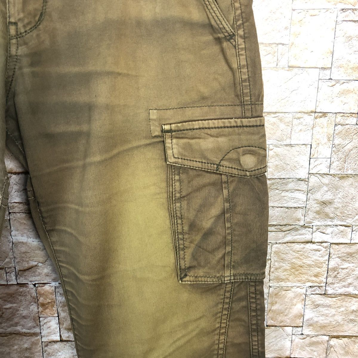 Faded Glory Rattle Trap Brown faded Cargo Multipocket Pants #A312 Size US 31 - 10 Thumbnail