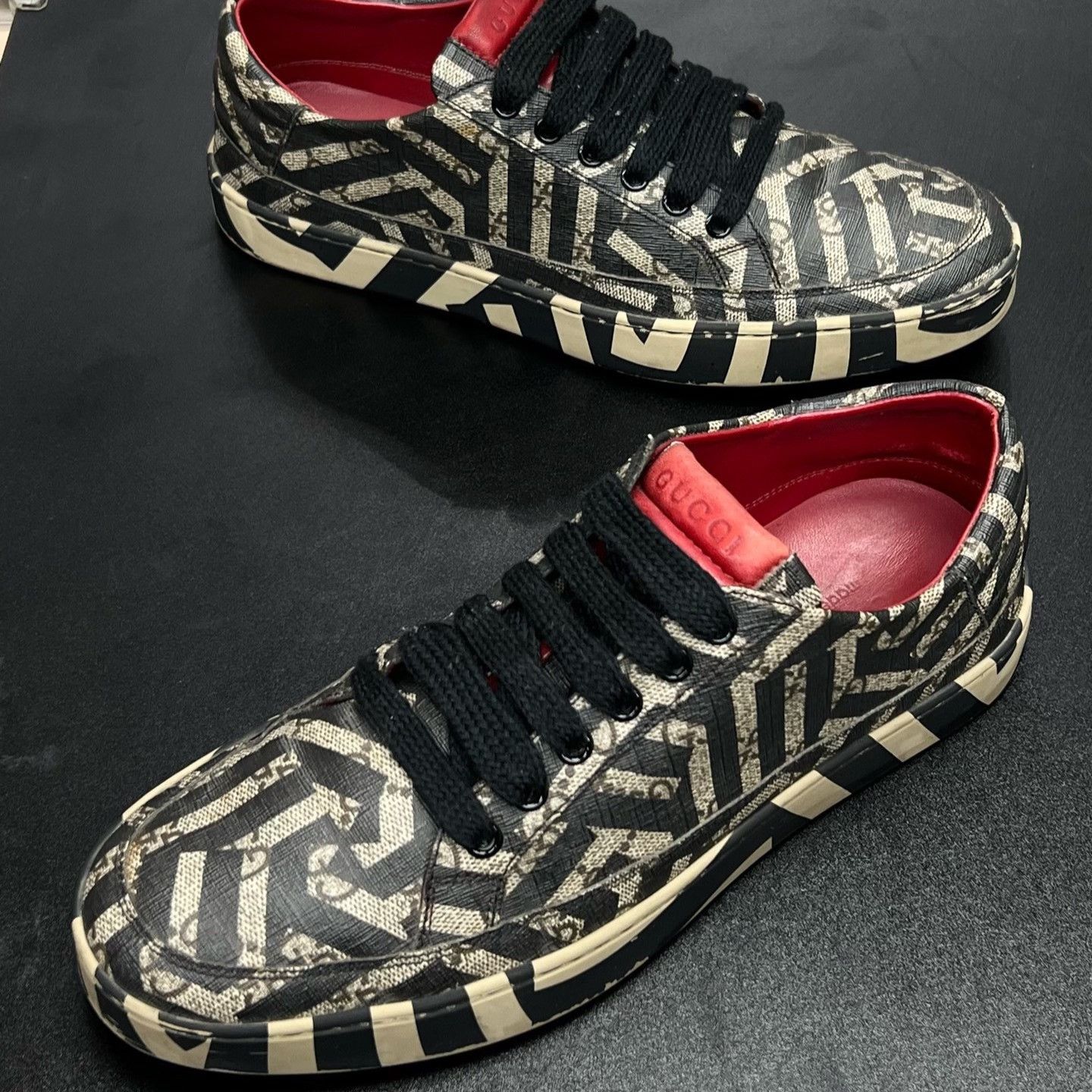 Gucci Gucci Brown Shoes Low Top High Top Size US 5 / EU 37 - 1 Thumbnail
