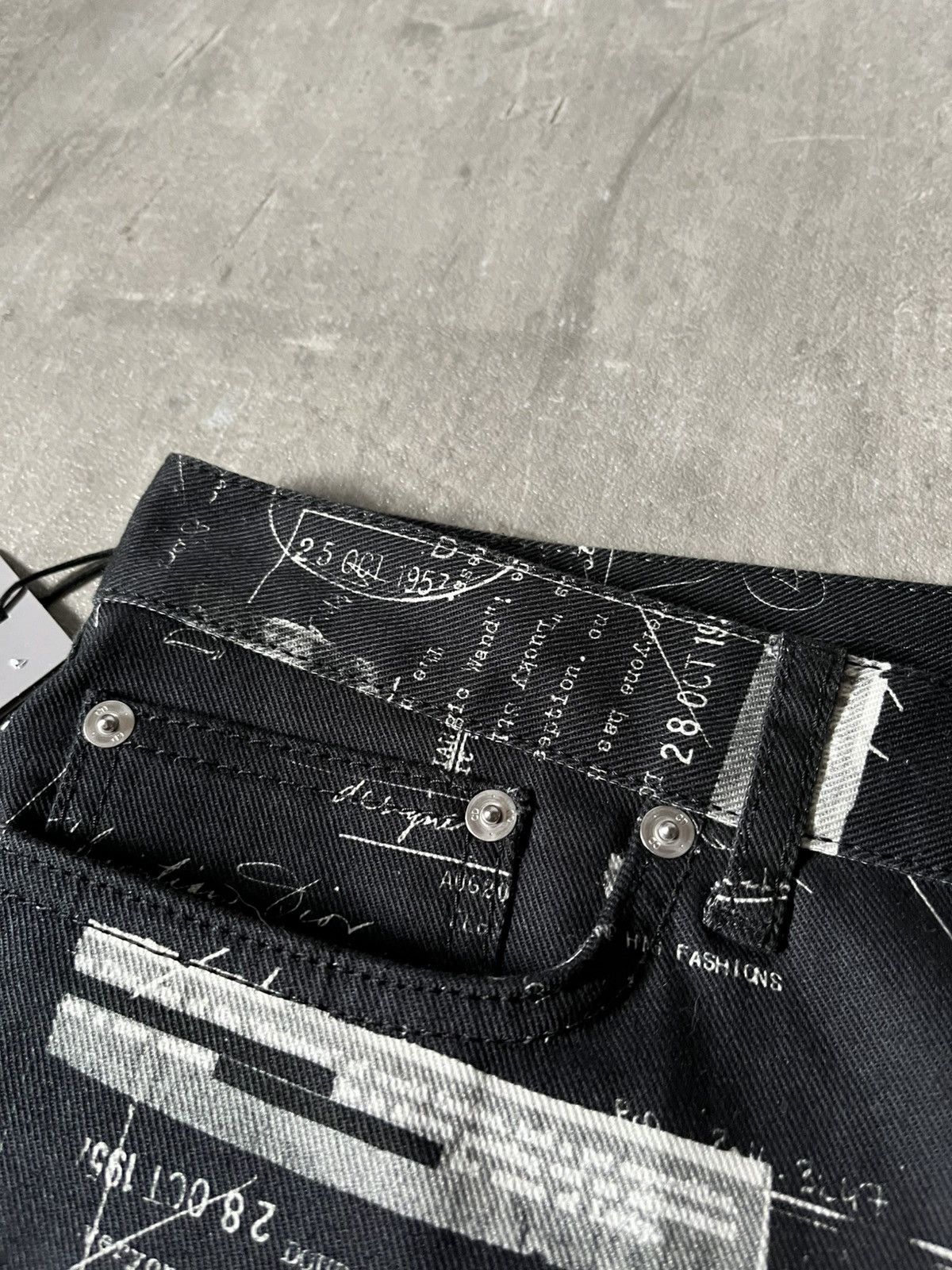 Dior Dior doodle denim black jeans rare Size US 30 / EU 46 - 8 Thumbnail