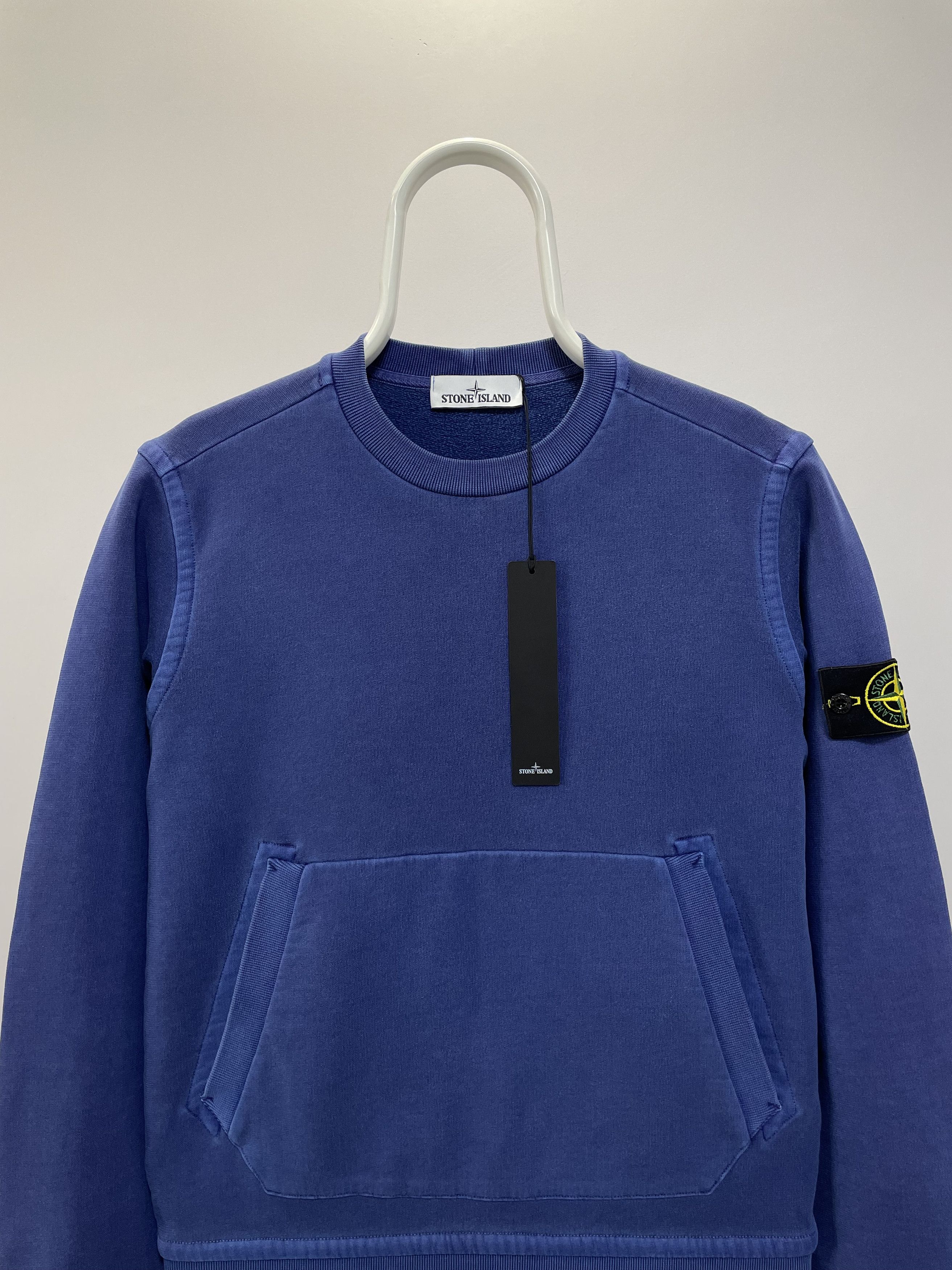 Stone Island STONE ISLAND Sweatshirt Garment Dyed Washed Pocket Crewneck Size US M / EU 48-50 / 2 - 5 Thumbnail
