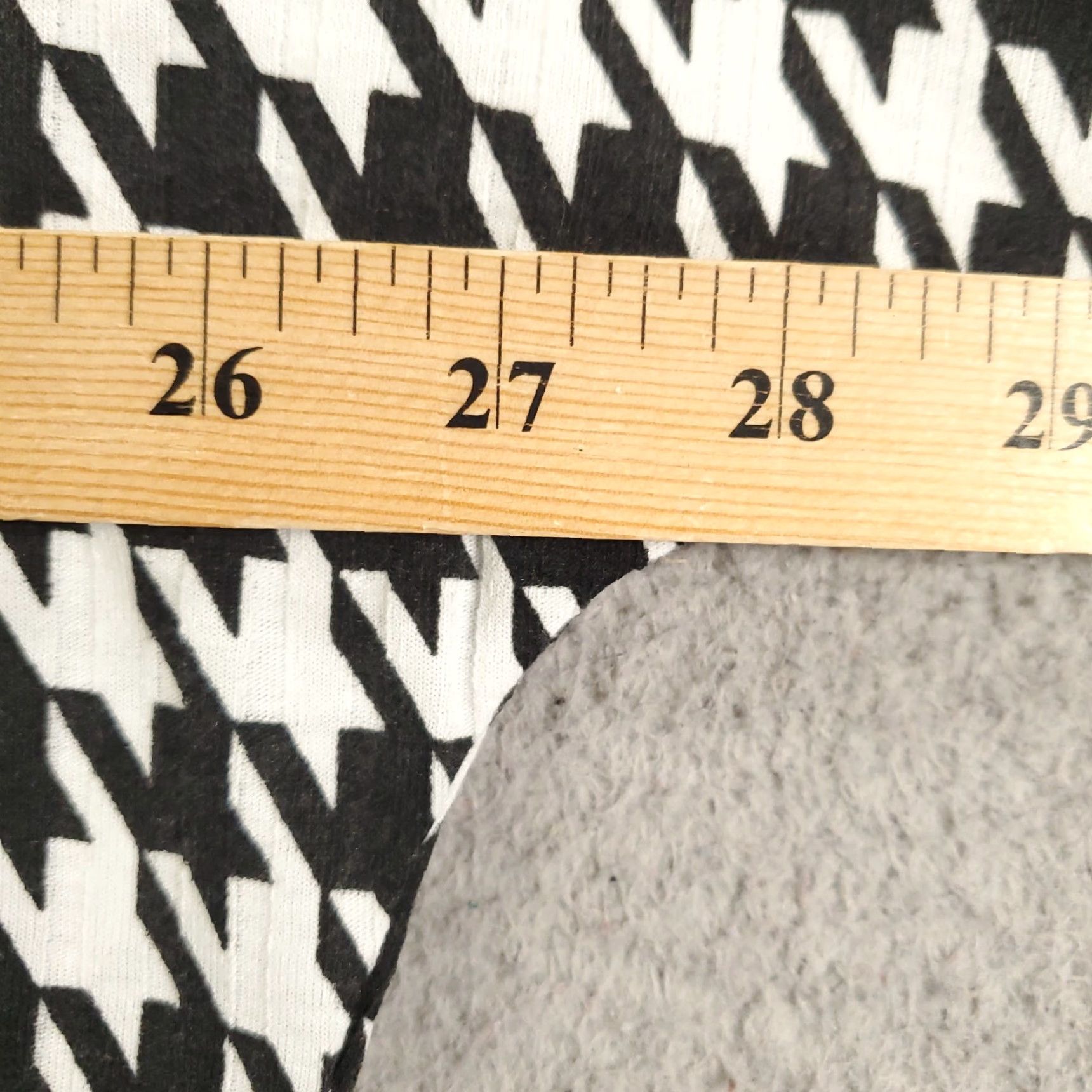 Boohoo New Dress Womens Size 18 Black White Houndstooth Mock Roll Neck Flare Sleeve NWT Womens Size XXL / US 16-18 / IT 52-54 - 4 Thumbnail