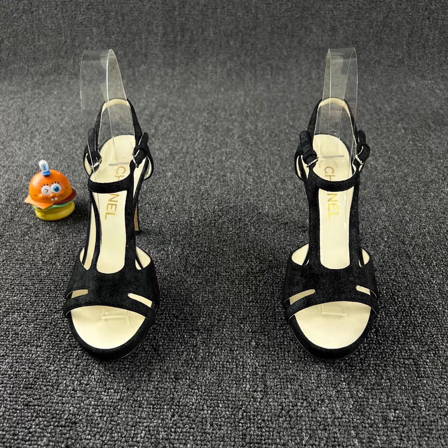 Chanel Chanel Black Suede High Heels Women's 36.5 Size US 6 / IT 36 - 2 Thumbnail