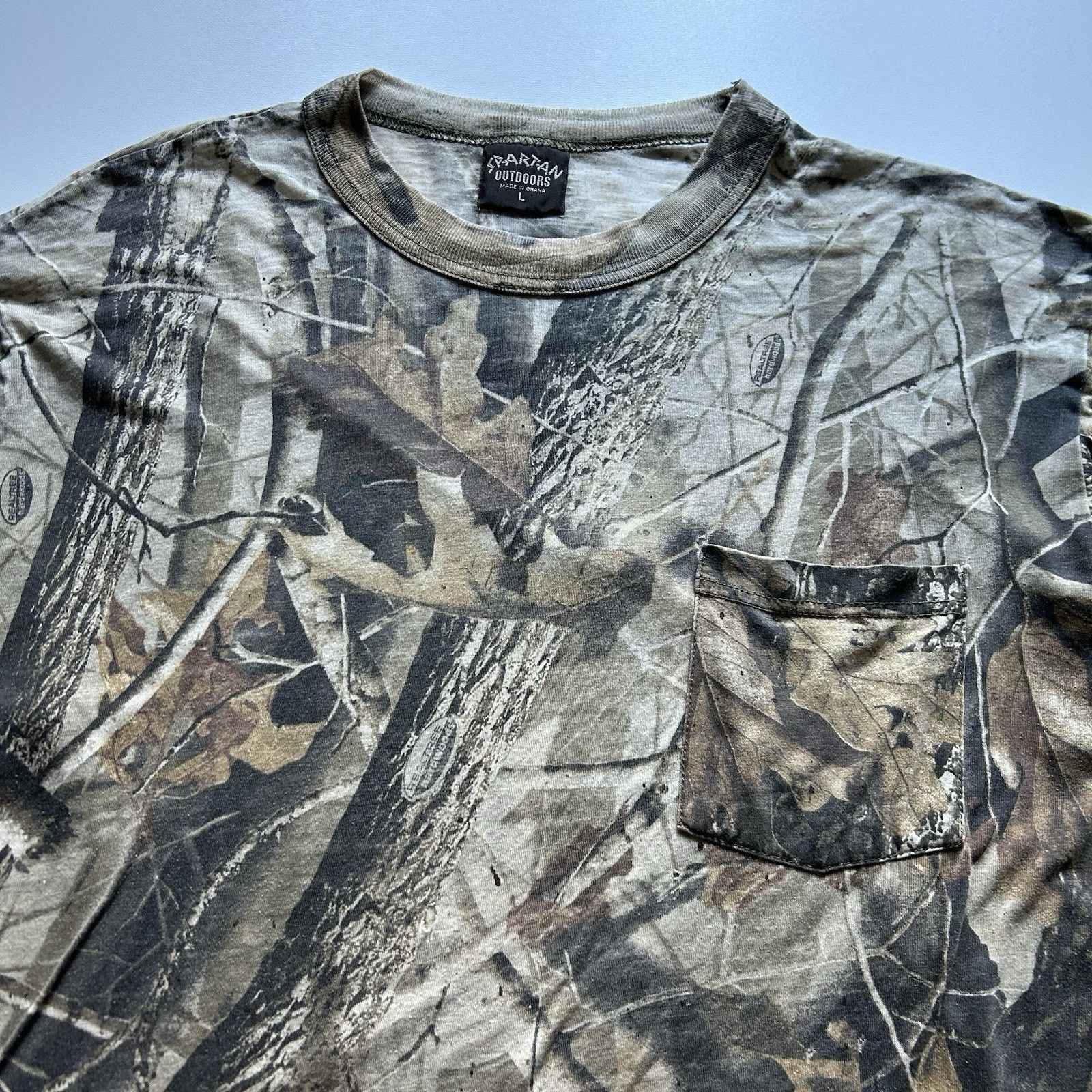 Realtree × Vintage Vintage 90s Realtree Camo T Shirt Pocket Long Sleeve Large Size US L / EU 52-54 / 3 - 2 Thumbnail