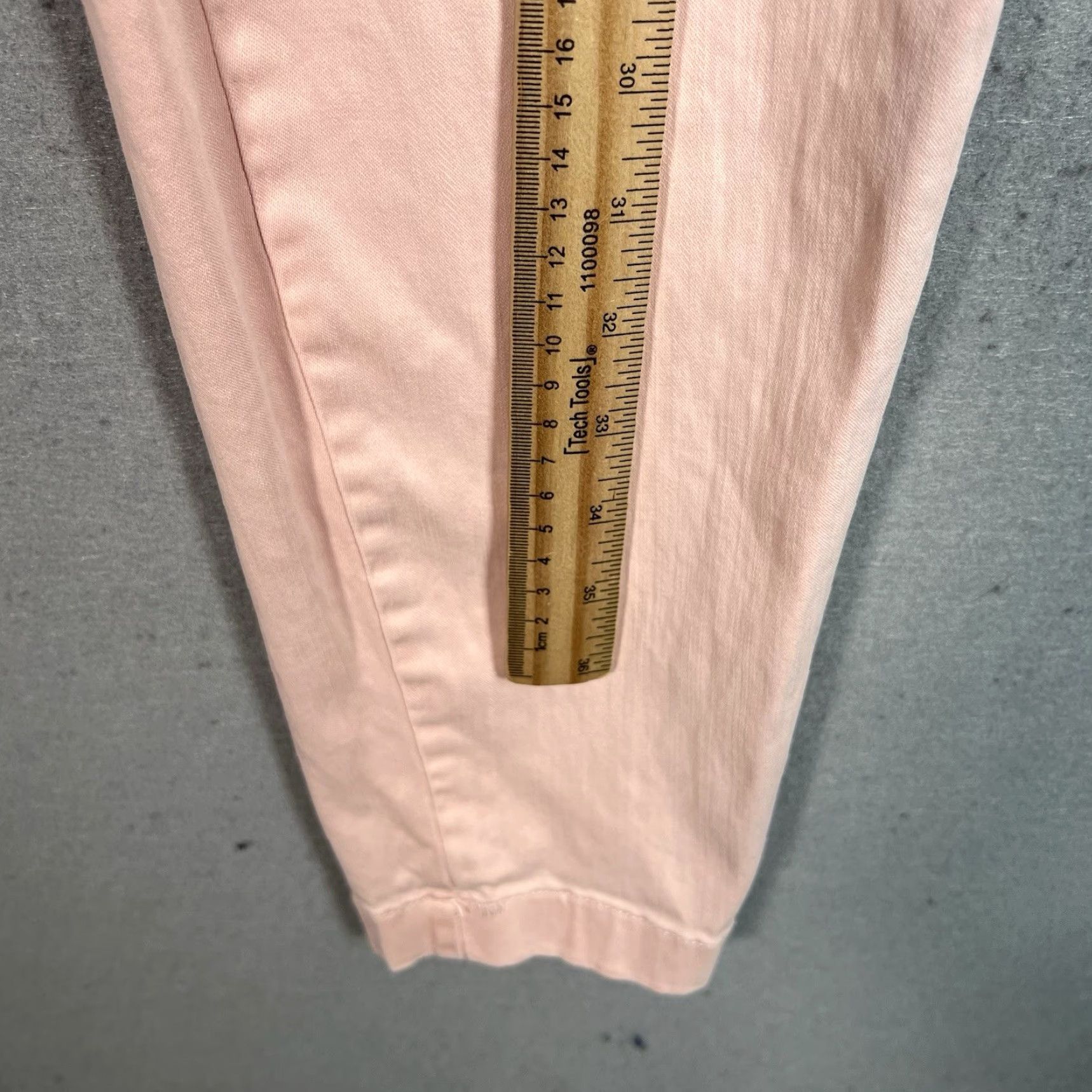 J.Crew VINTAGE J.CREW Chino Pants Womens 32T Pink Skinny Fit Cotton Blend Flat Front Slim Inseam 31 in Mens Girls Size 24" / US 00 / IT 34 - 4 Thumbnail