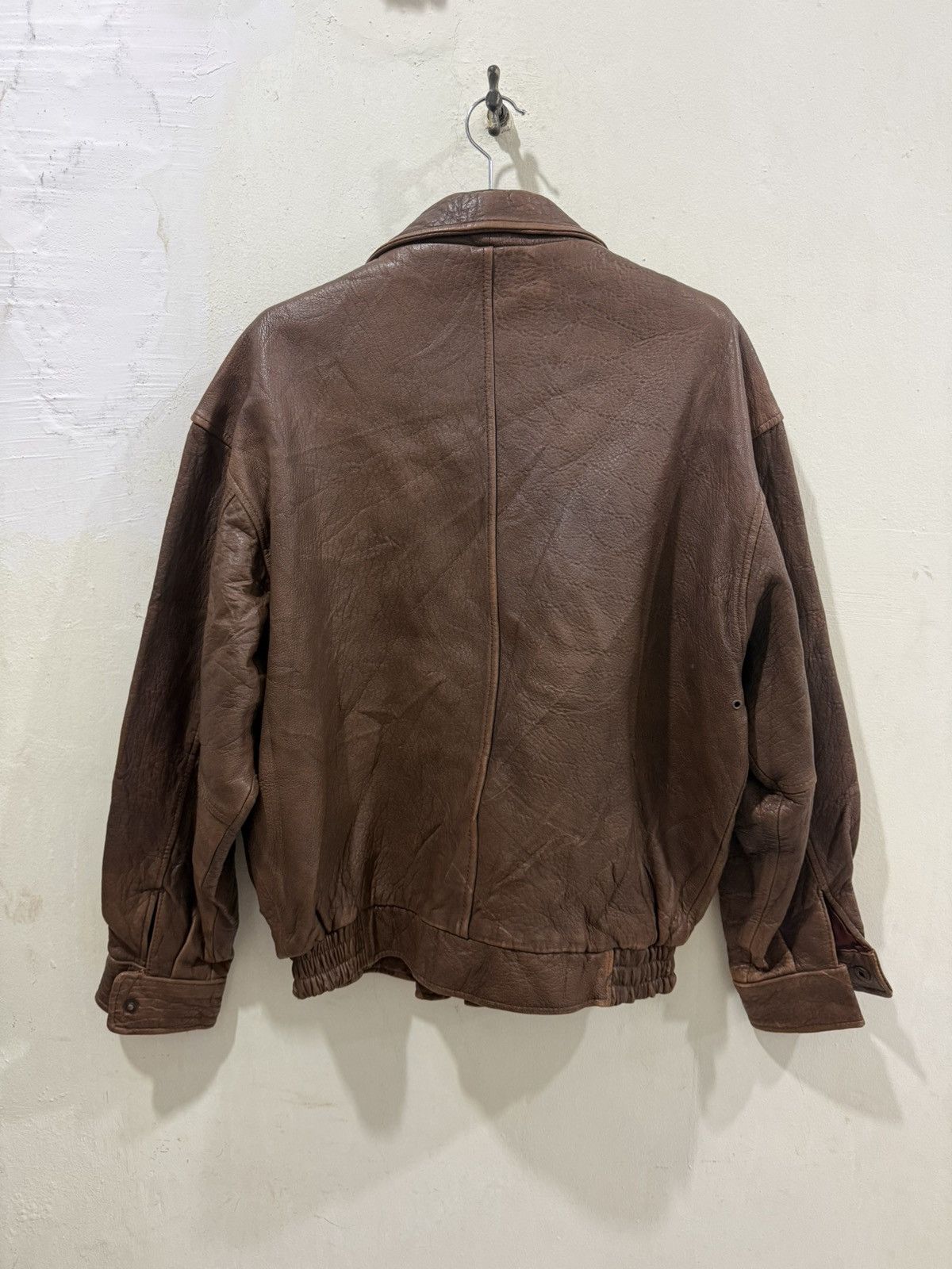 Vintage VTG Cigar Branch Aviator Leather Jacket Size US L / EU 52-54 / 3 - 8 Thumbnail