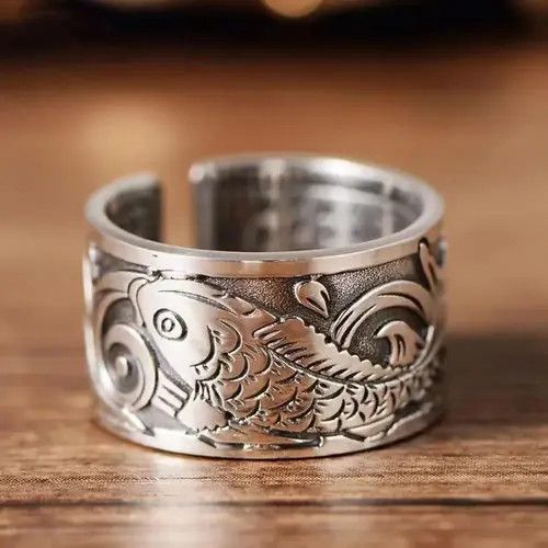 Other Vintage Koi Fish Luck Charm Adjustable Ring Size ONE SIZE - 1 Thumbnail