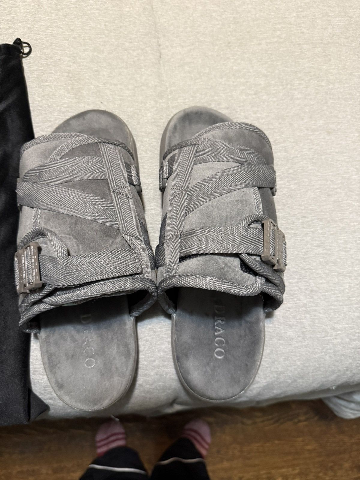 Draco Slides Grey draco slides brand new Size US 9 / EU 42 - 1 Thumbnail