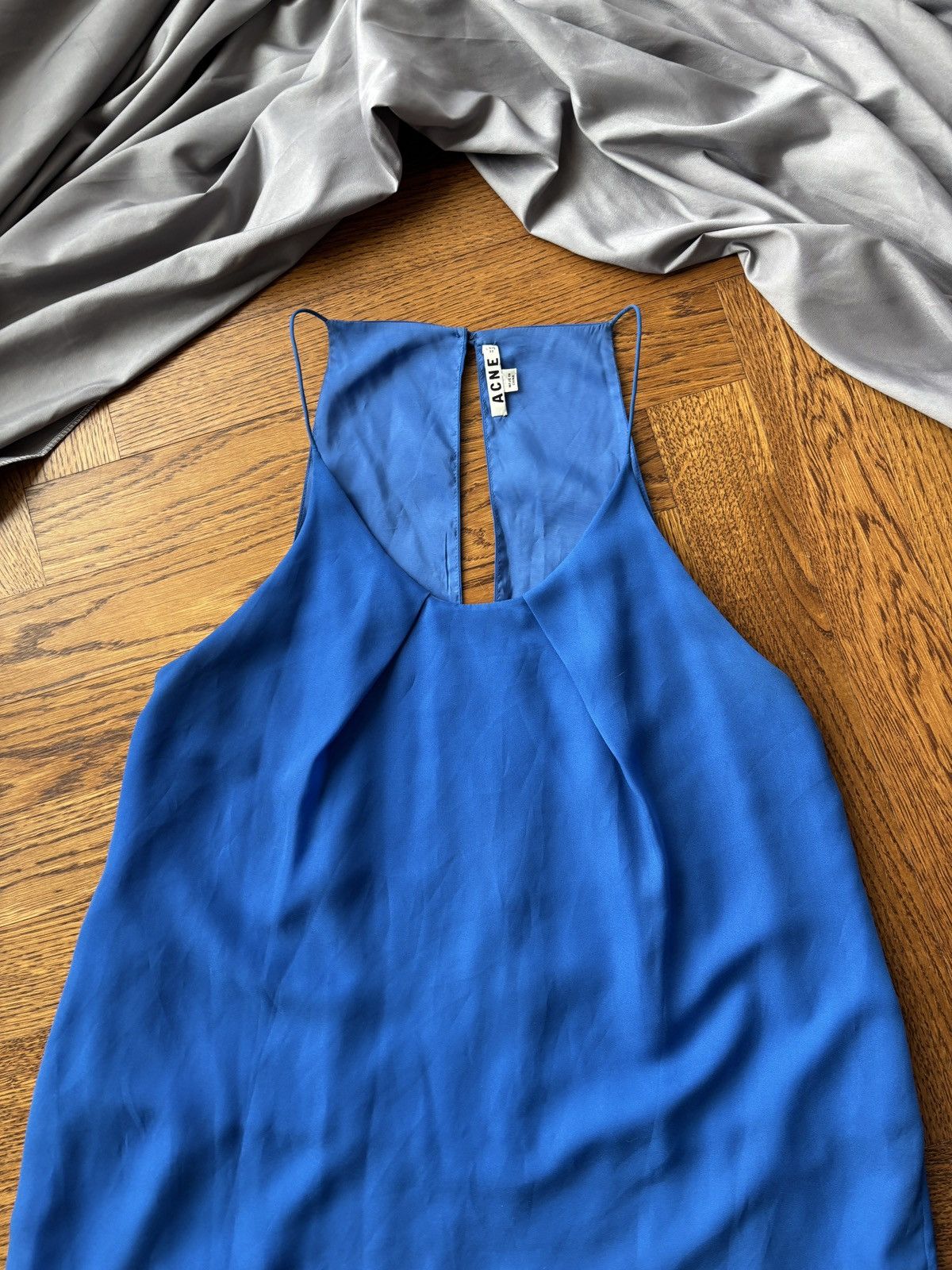 Acne Studios ACNE Studios Mini Dress Layered Silky Spaghetti Strap Flowy Size L / US 10 / IT 46 - 4 Thumbnail