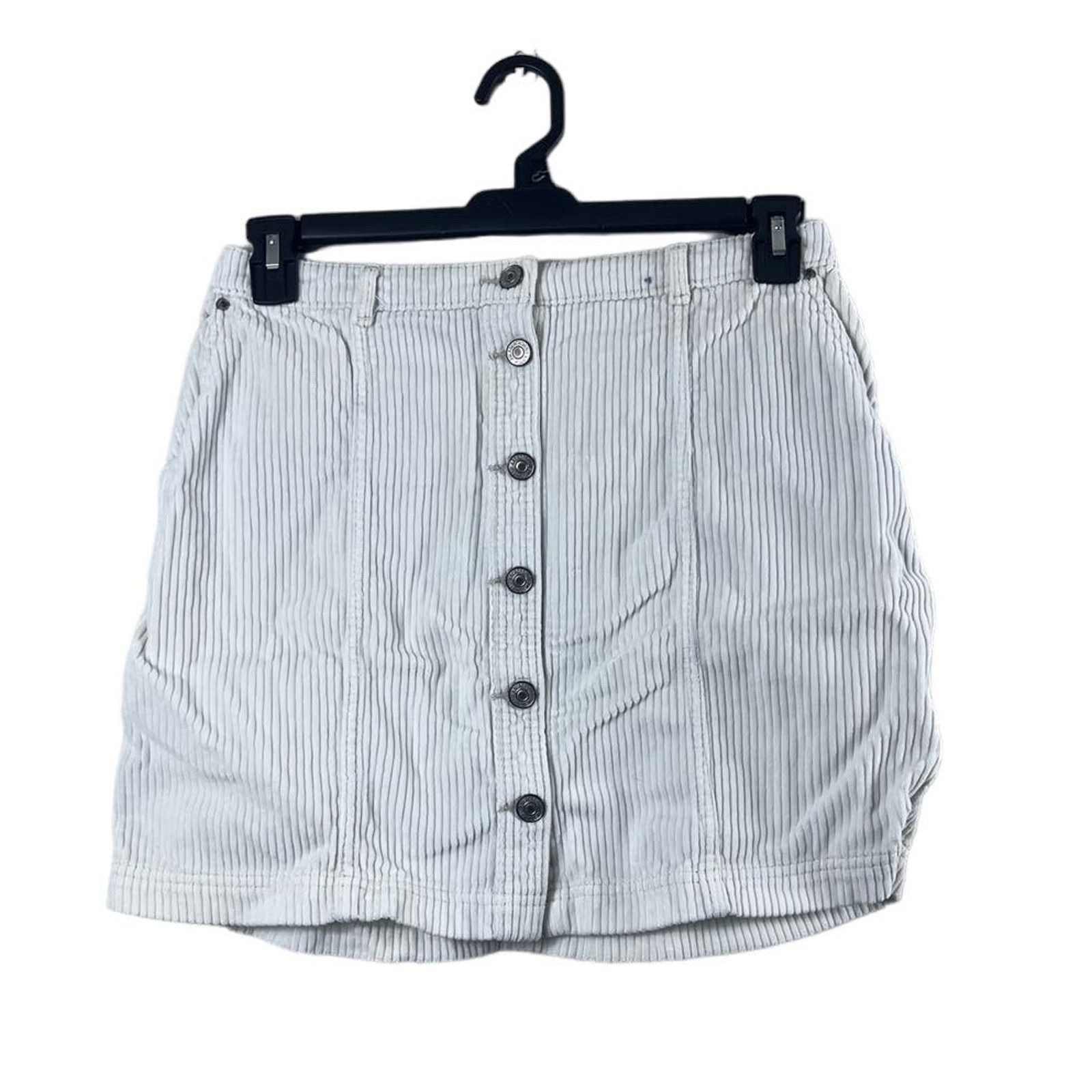 Abercrombie & Fitch Vintage White Corduroy Abercrombie and Fitch Skirt M Size 32" / US 10 / IT 46 - 1 Thumbnail