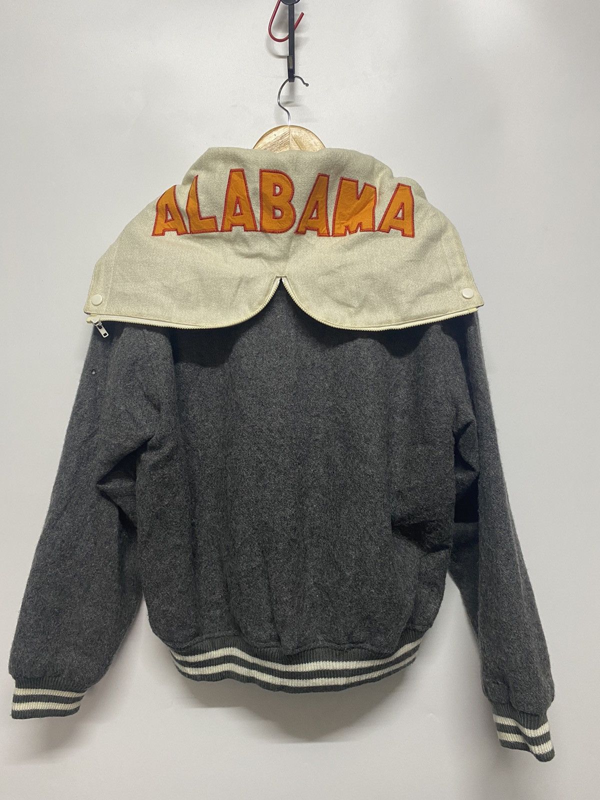 Designer × Japanese Brand Japan Brand Varsity Wool Jacket Hooded Alabama Defense Zone Size US L / EU 52-54 / 3 - 5 Thumbnail