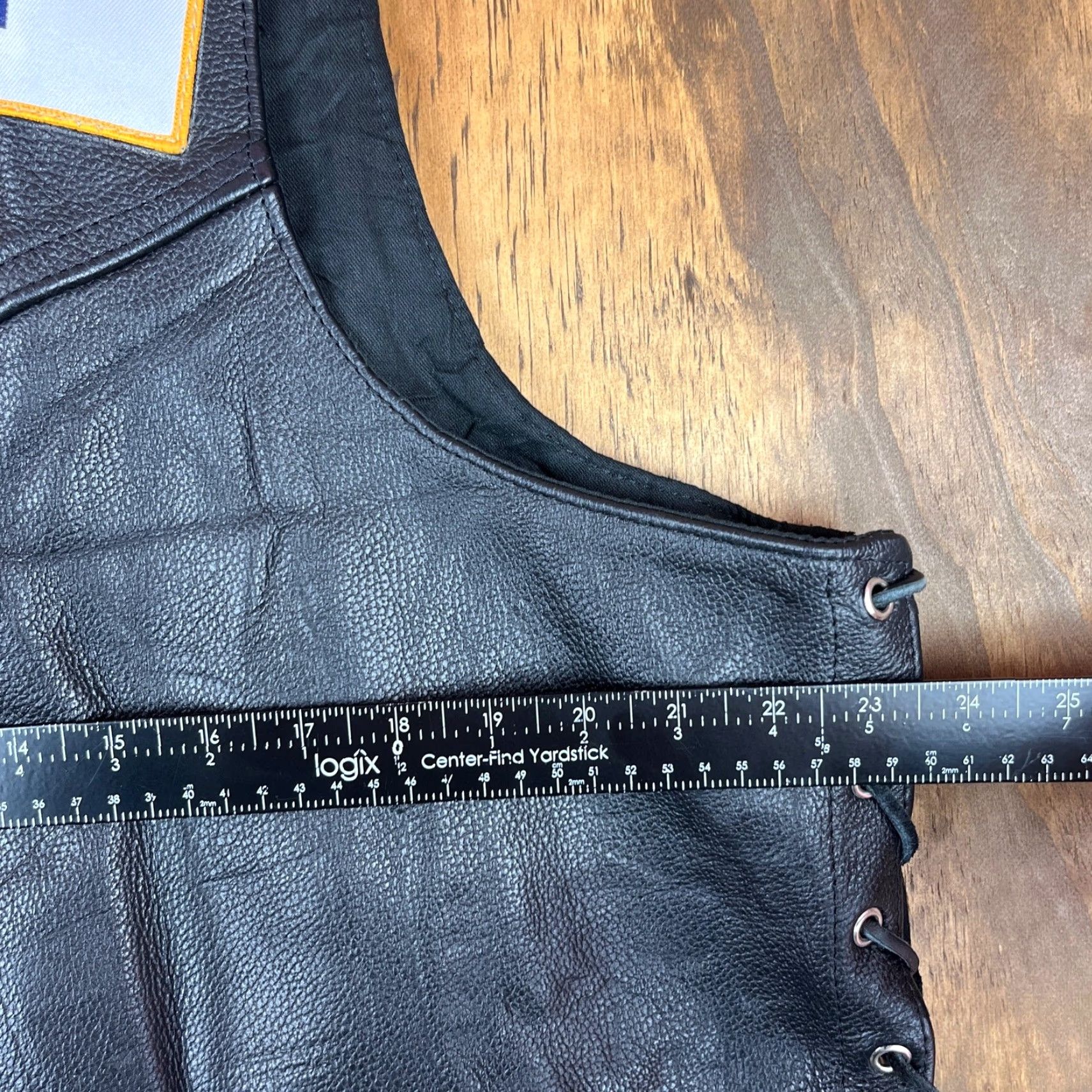 Vintage VINTAGE Legendary USA Mens Vest Black Bikercore Leather Handcrafted in USA Biker XL Size US XL / EU 56 / 4 - 6 Thumbnail