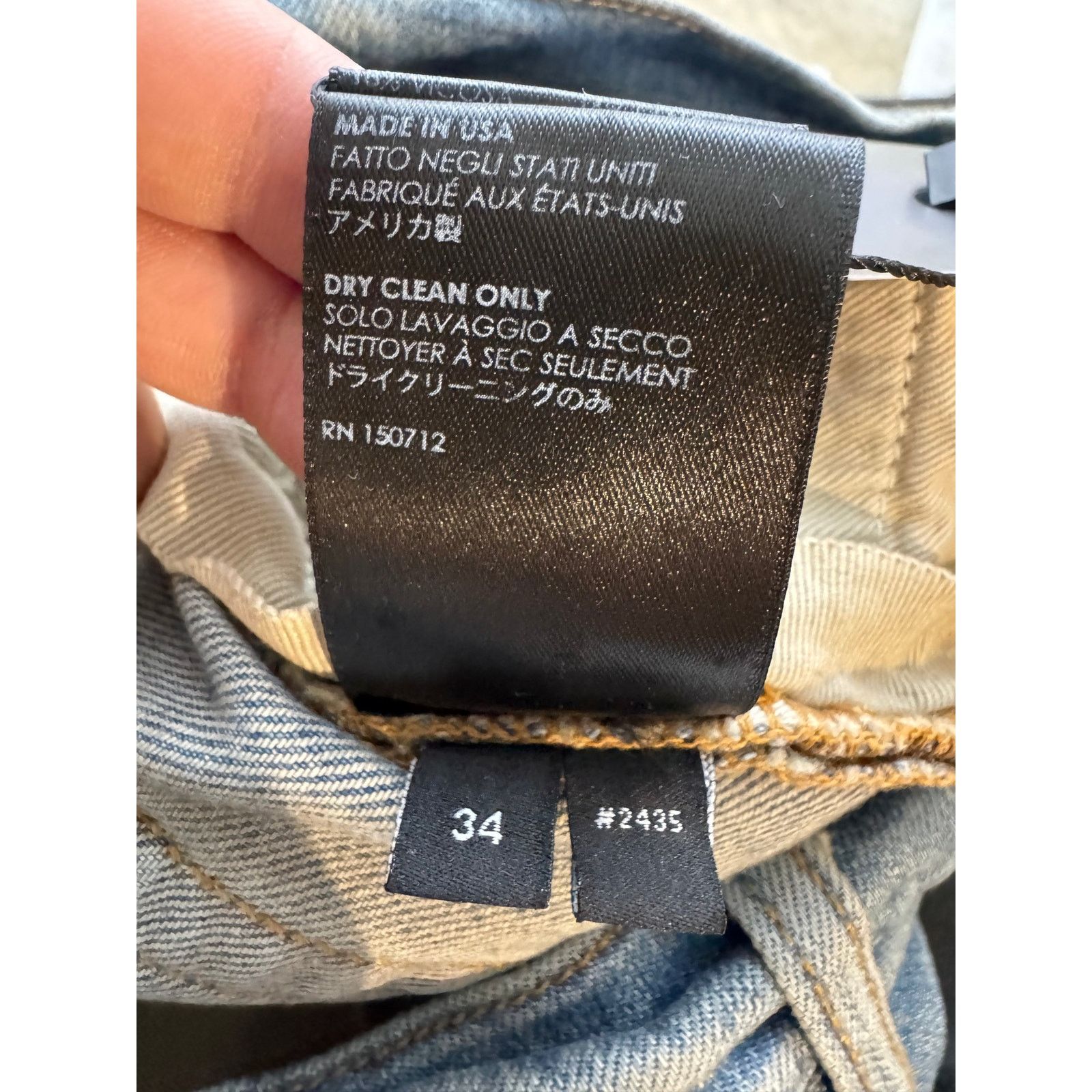 Amiri Amiri Jeans Lumberjack Patchwork Light Wash Blue Jeans Size US 34 / EU 50 - 6 Thumbnail