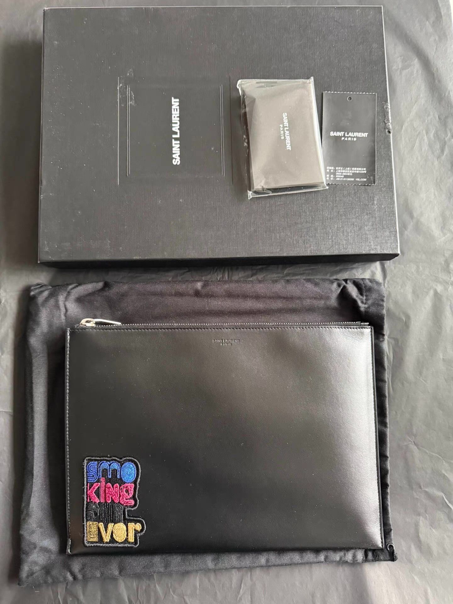 Saint Laurent Paris Saint Laurent envelope clutch bag Ｑ23 Size ONE SIZE - 2 Thumbnail