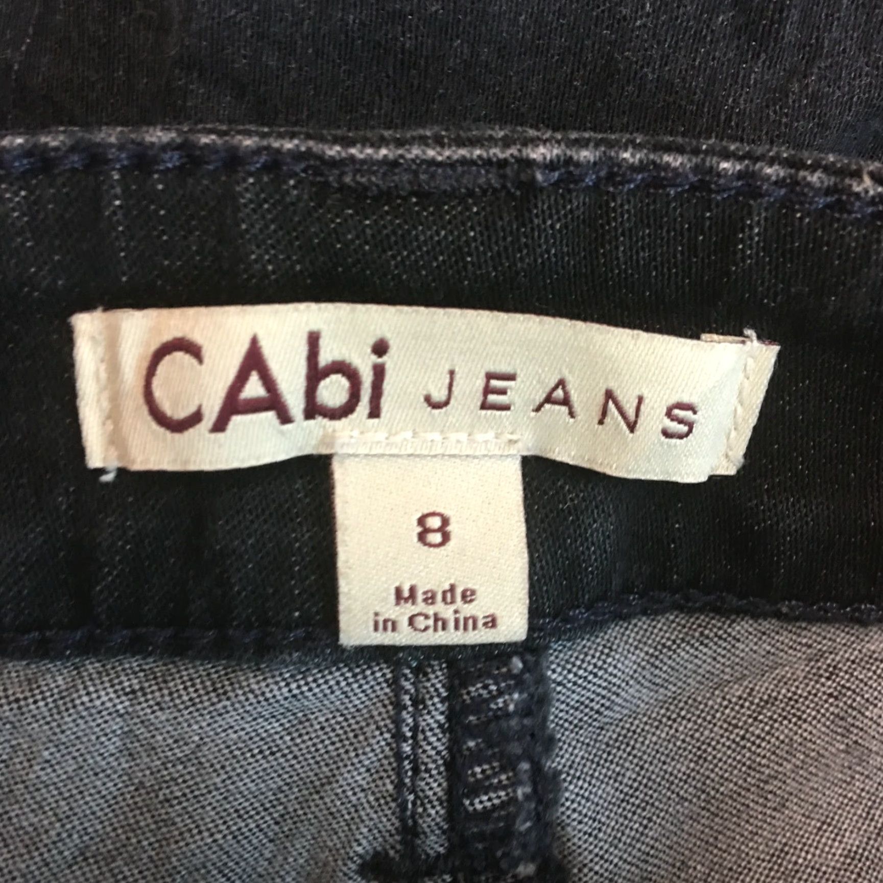 Vintage Cabi Black Denim Jeans Womens Low Rise Straight Leg Regular Fit Size 8 Size 30" / US 8 / IT 44 - 7 Thumbnail